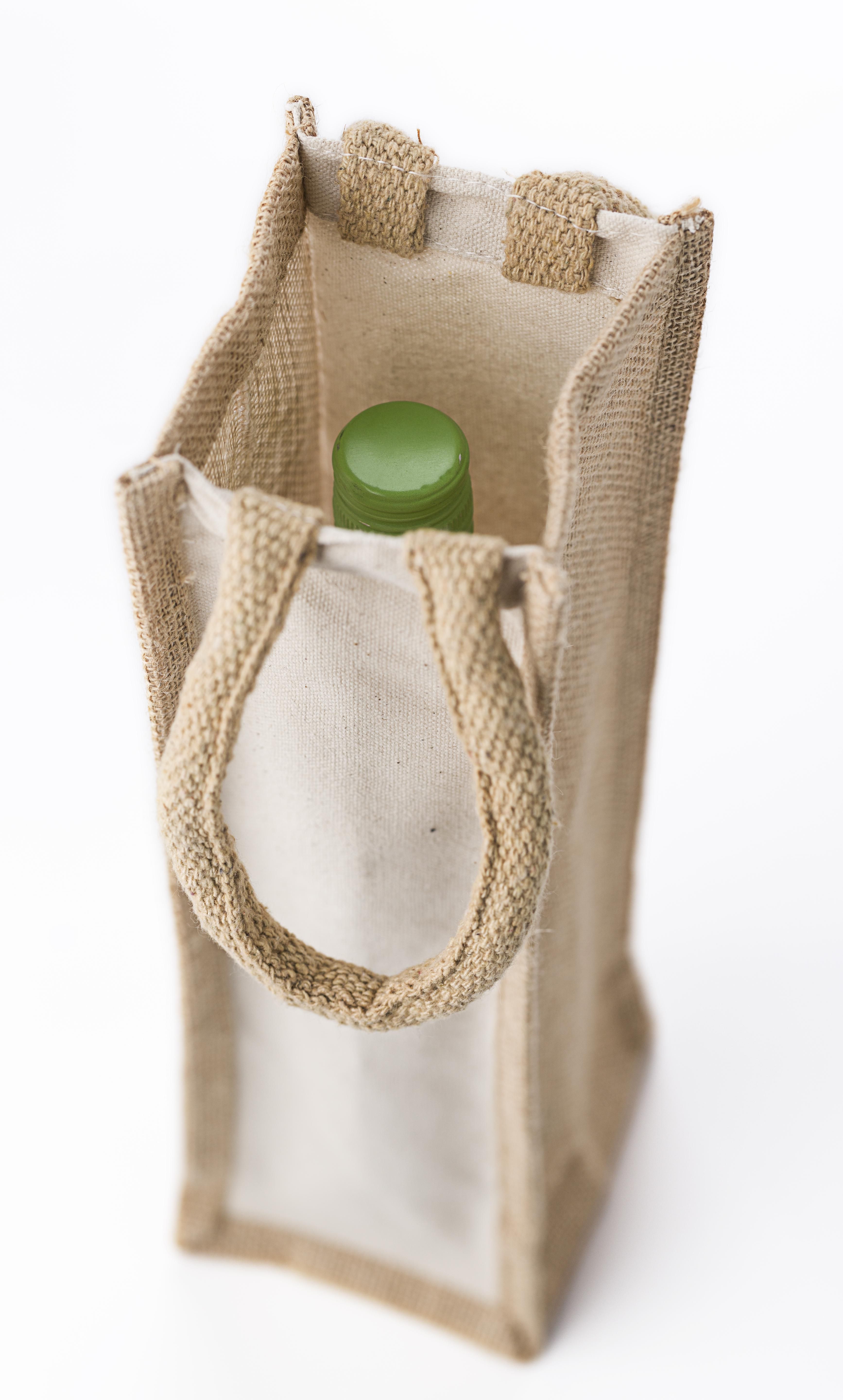 Vue 4 de Sac à vin Brett | Jute | 1,5 l