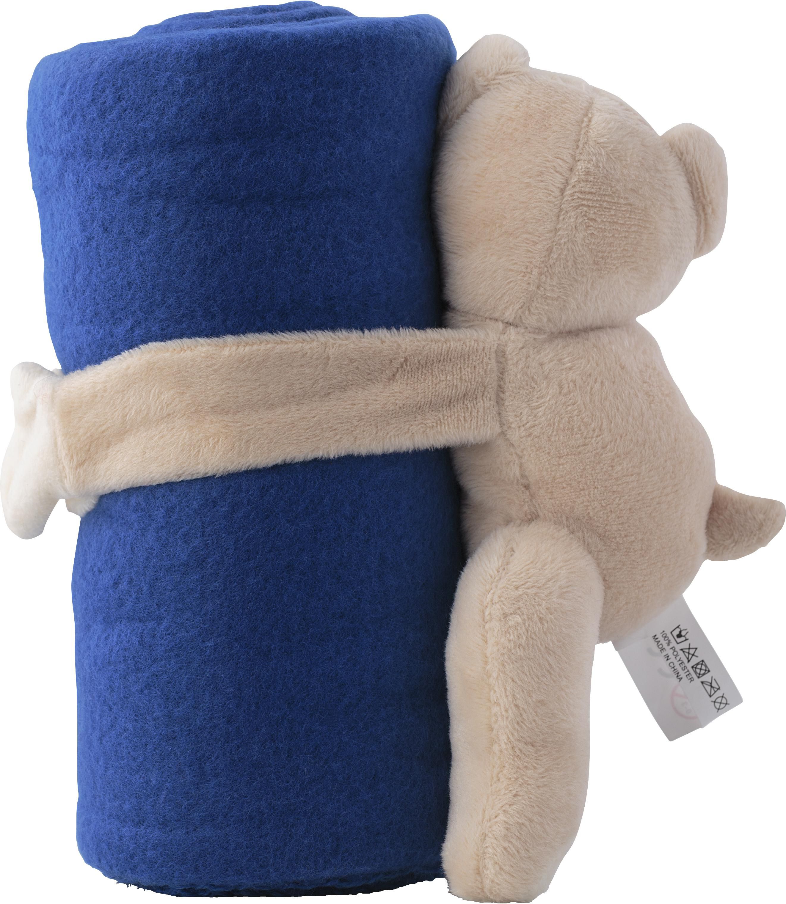 Vue 5 de Peluche Owen | Ours avec couverture