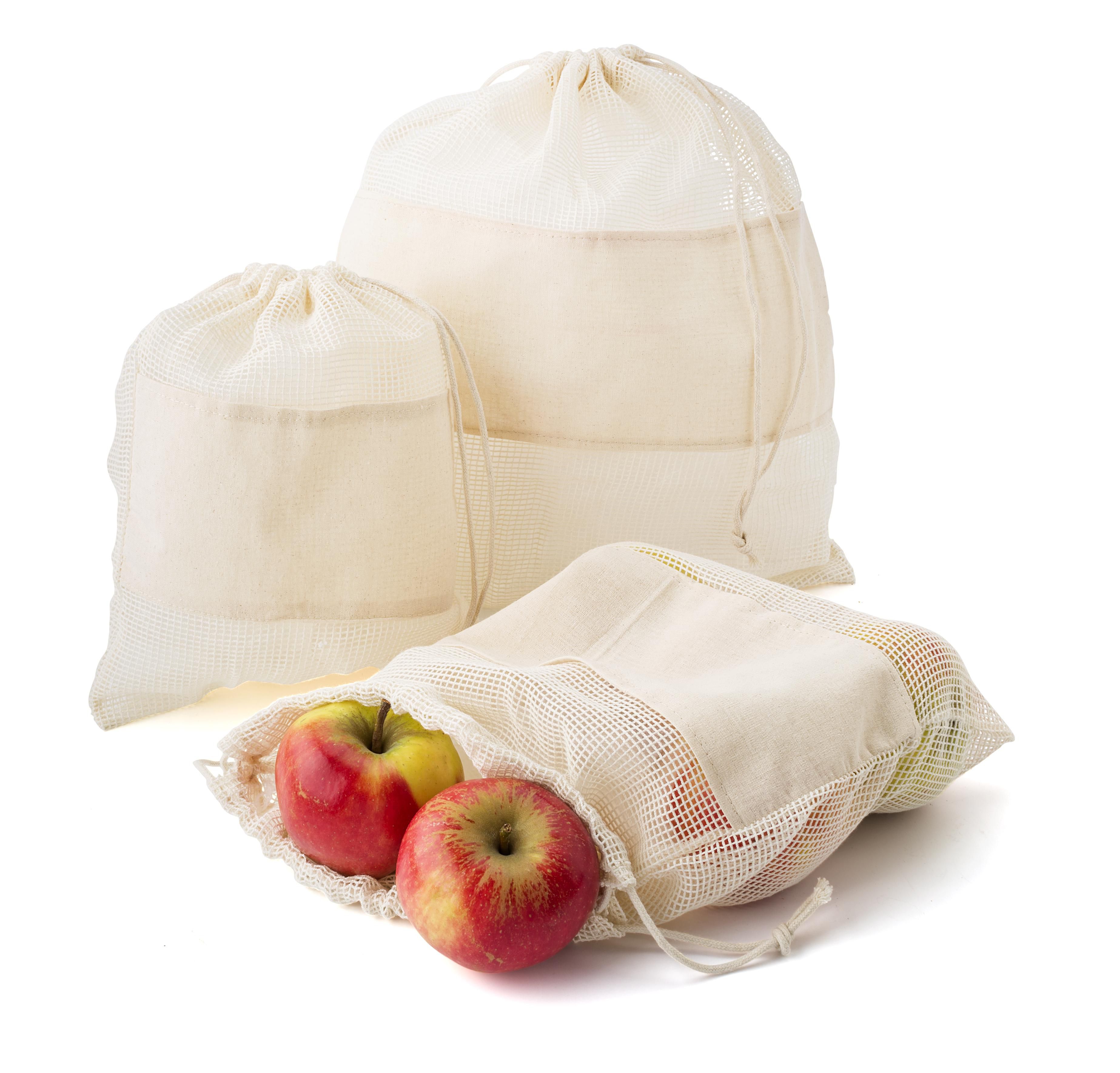 Vue 6 de Sacs à légumes Adele | Coton biologique | 3 pièces