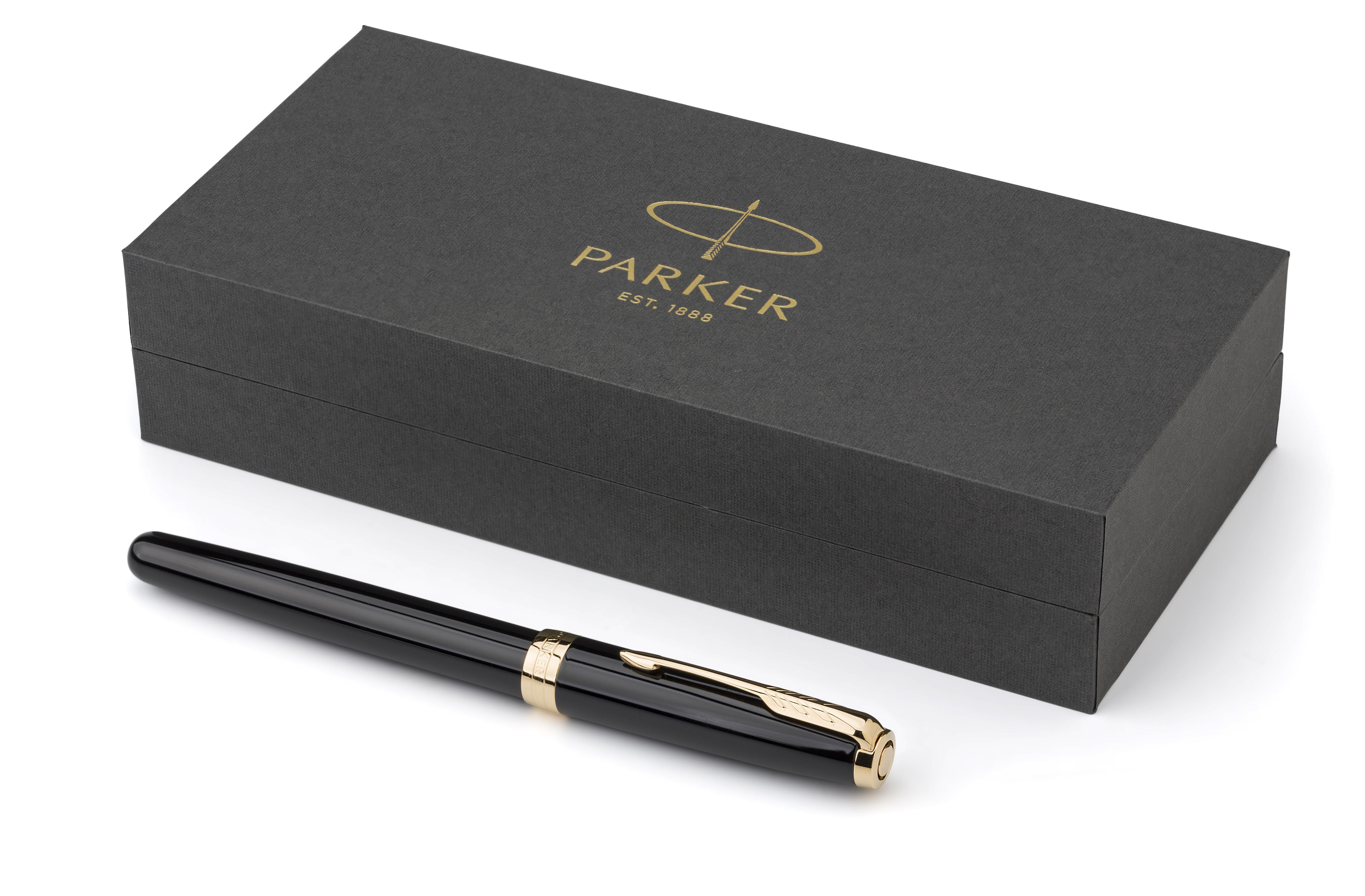 Vue 6 de Parker Sonnet stylo roller | Finitions dorées