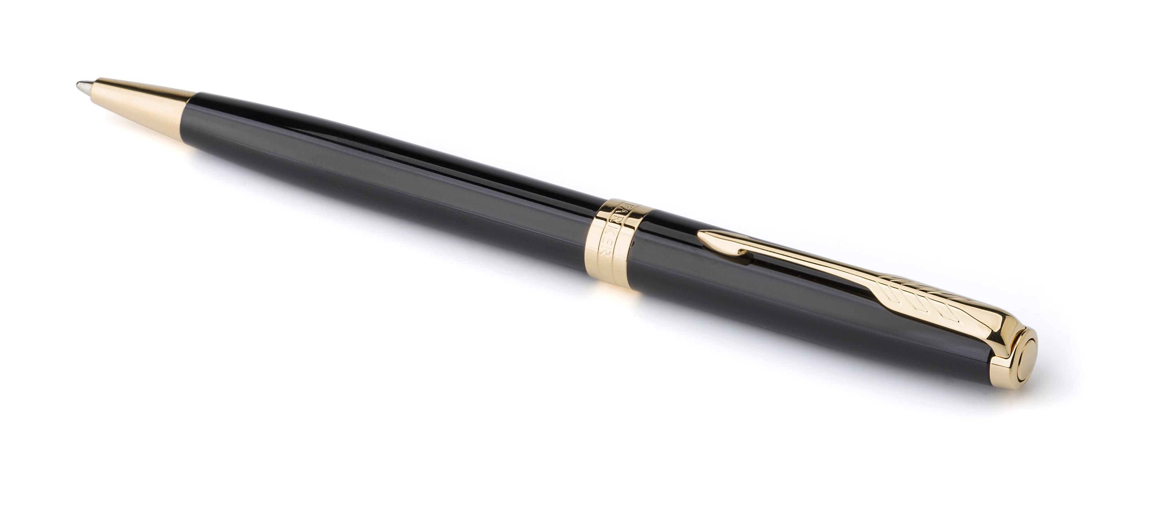 Vue 4 de Parker Sonnet stylo bille | Finitions dorées