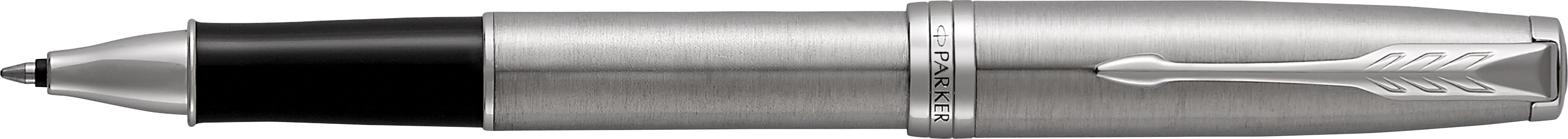 Vue 4 de Parker Sonnet stylo roller | Acier inoxydable