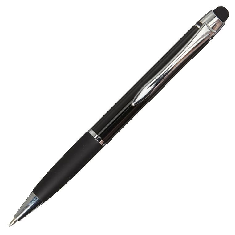Vue 3 de Stylo bille Pascaline | Aluminium | Stylet