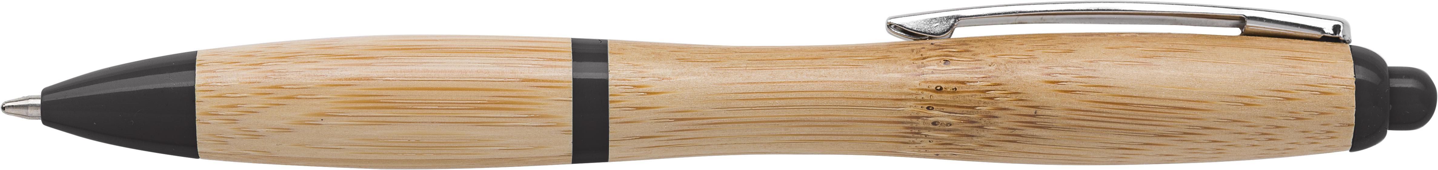 Vue 2 de Stylo à bille Hetty | Bambou