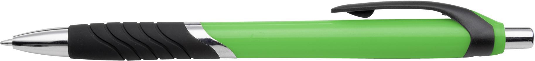 Vue 2 de Stylo bille Thiago | Grip en caoutchouc