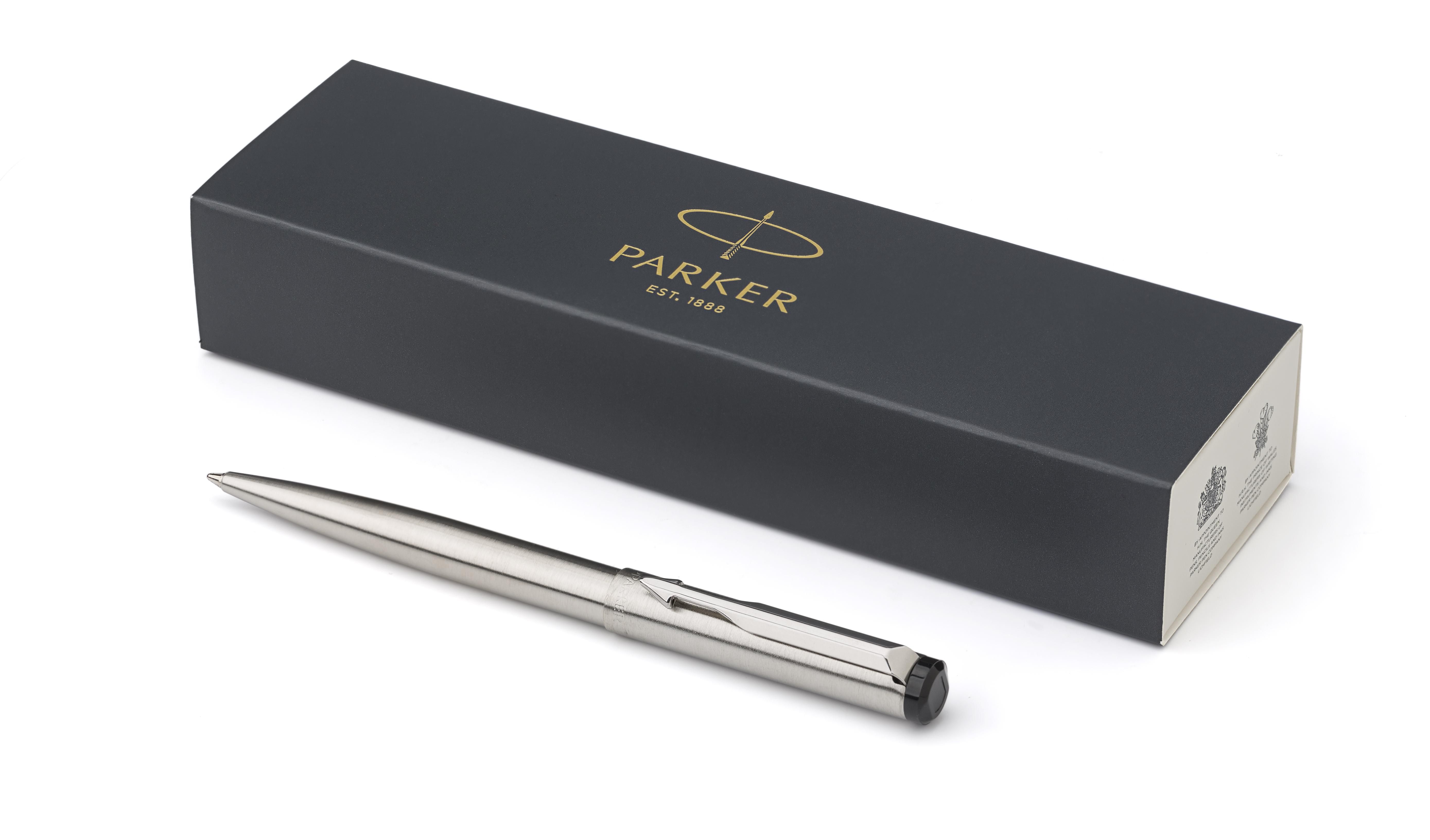 Vue 2 de Parker Vector stylo bille | Acier inoxydable