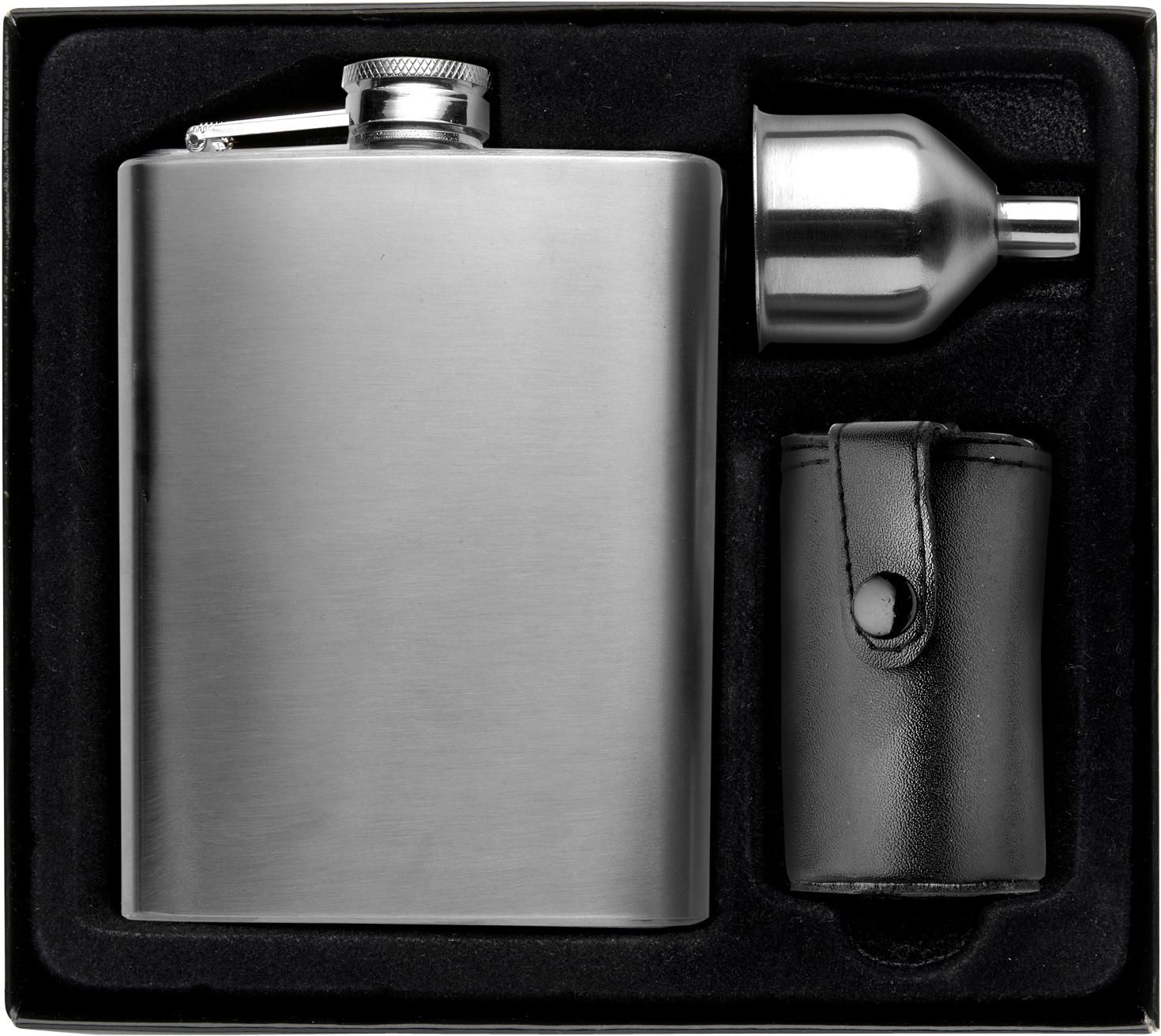 Set flasque Brittany | Inox 304 | 220 ml | 4 tasses