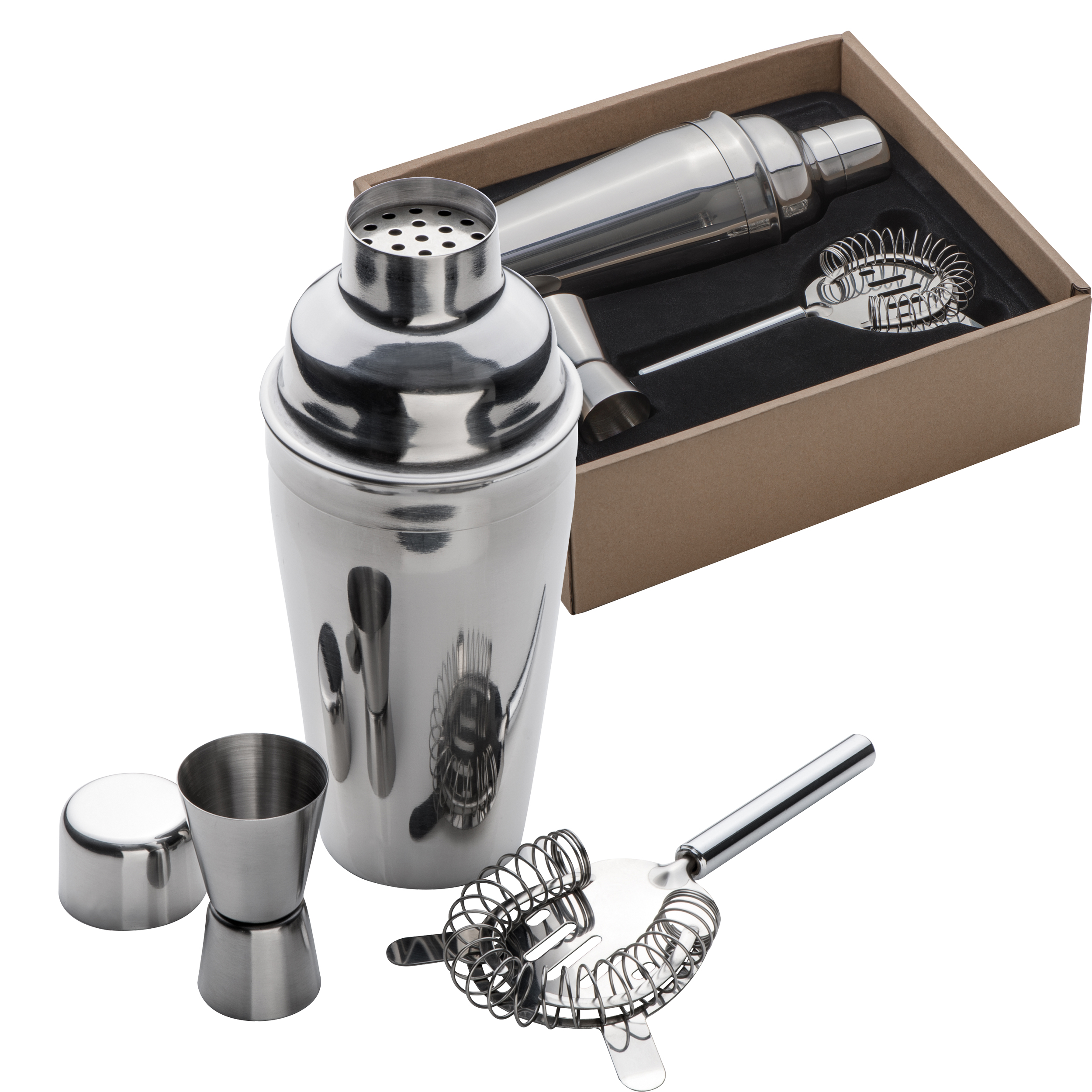 Set à cocktail en métal, 3-pièces Messina