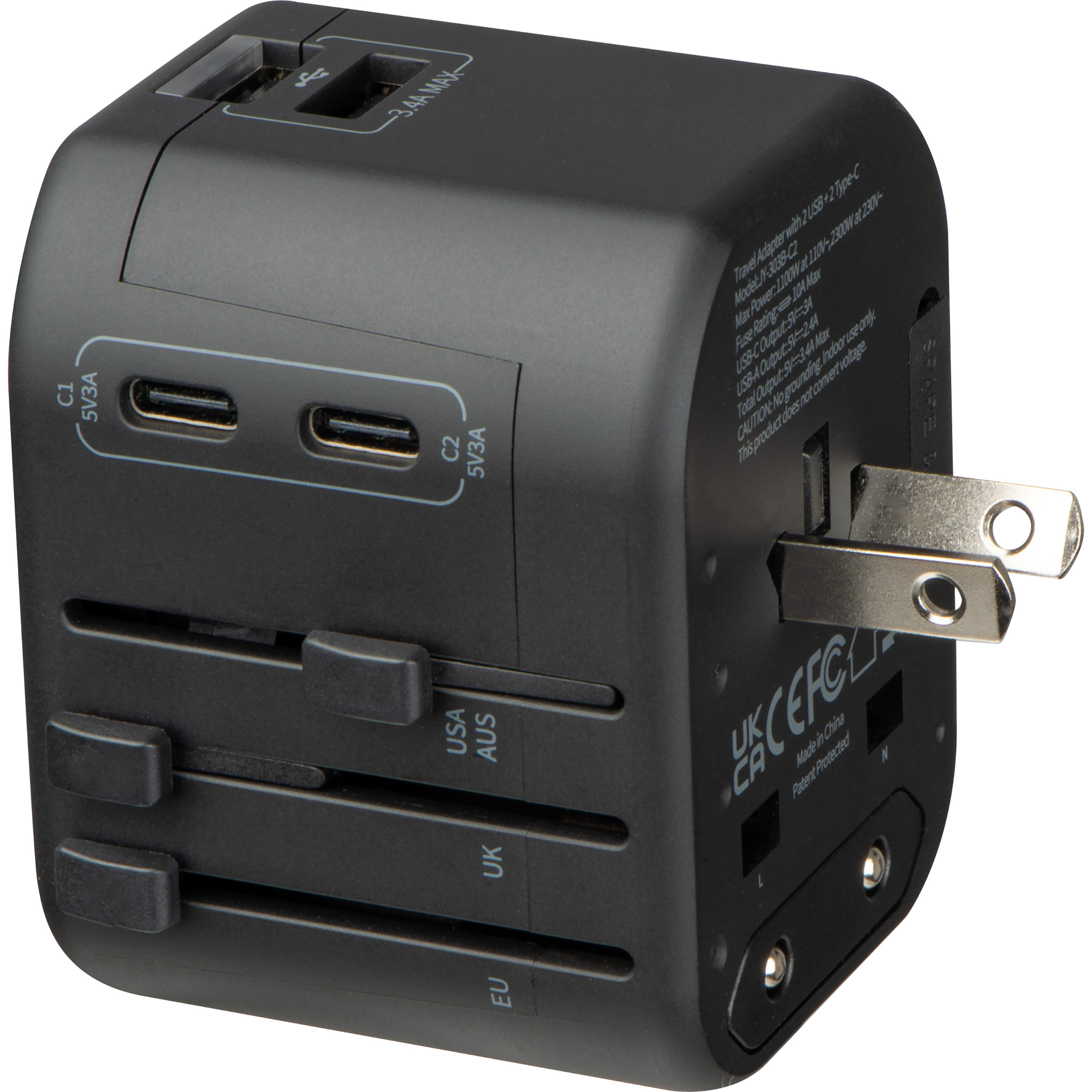 Vue 3 de Adaptateur de voyage Maracena