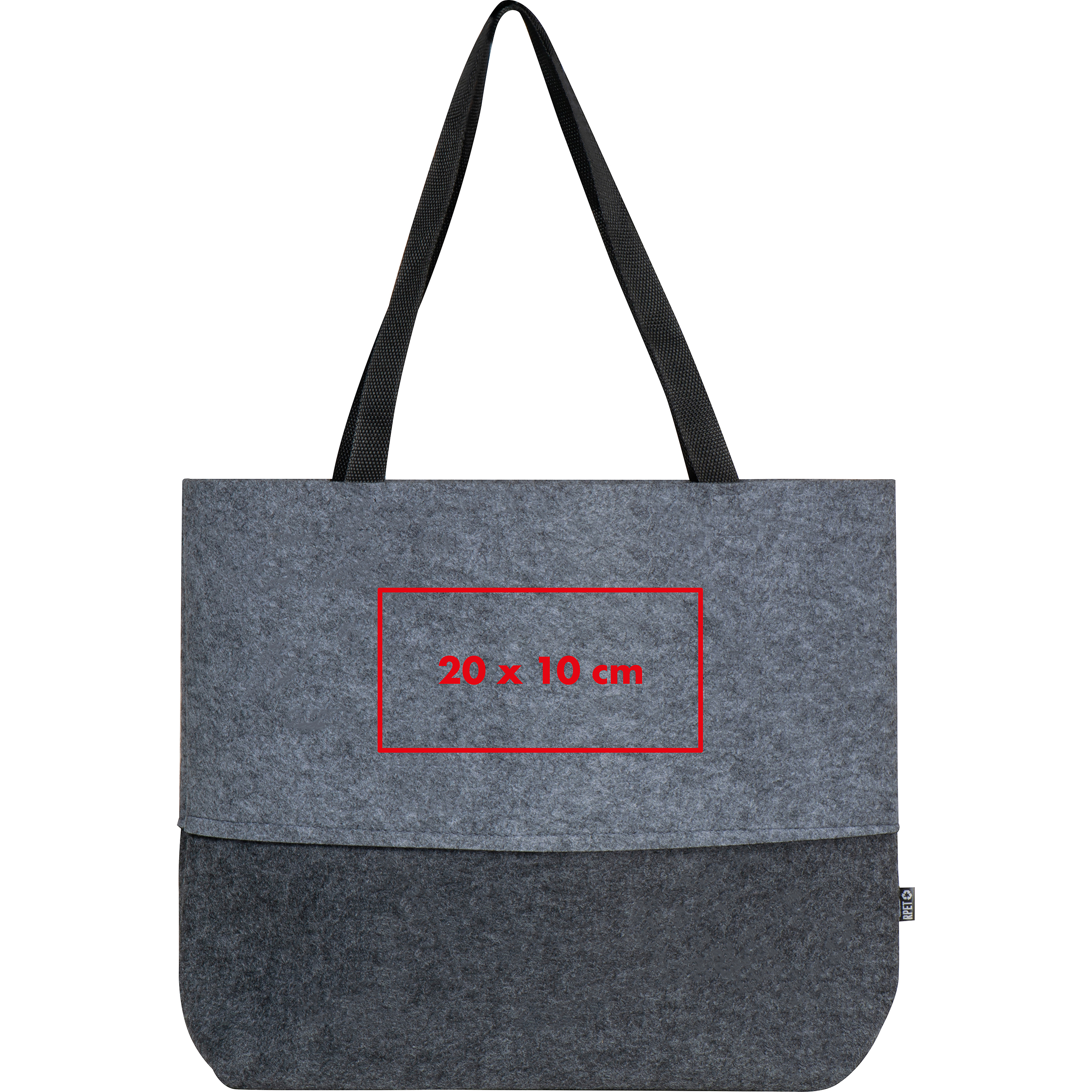 Vue 4 de Sac à provisions en PET San Mateo