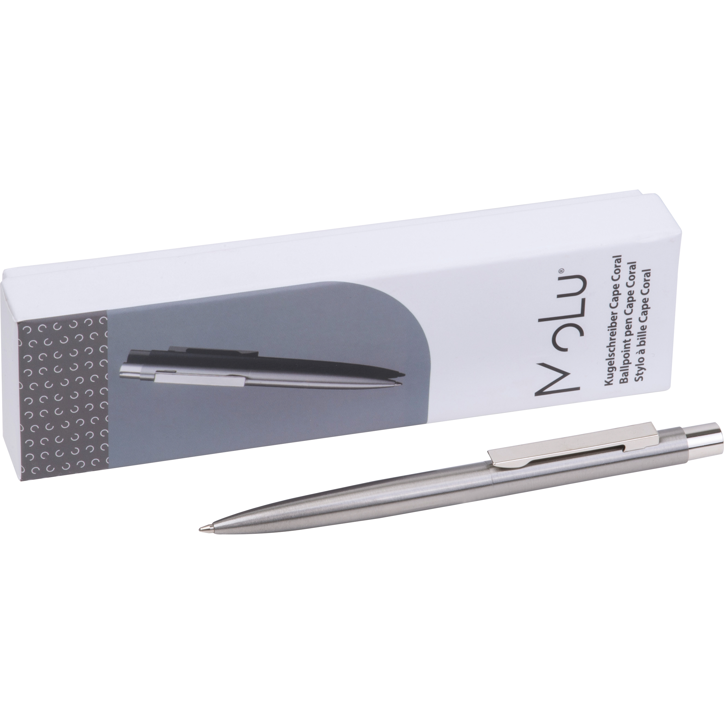 MoLu Stylo à bille en acier inoxydable Cape Coral