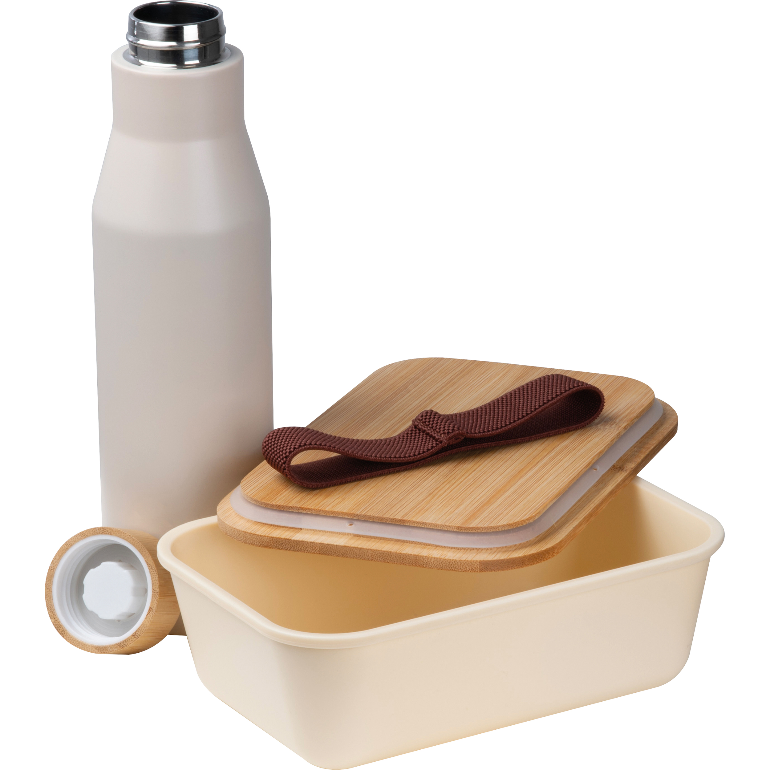 Vue 2 de Set boîte à lunch avec bouteille en acier inoxydable Toronto