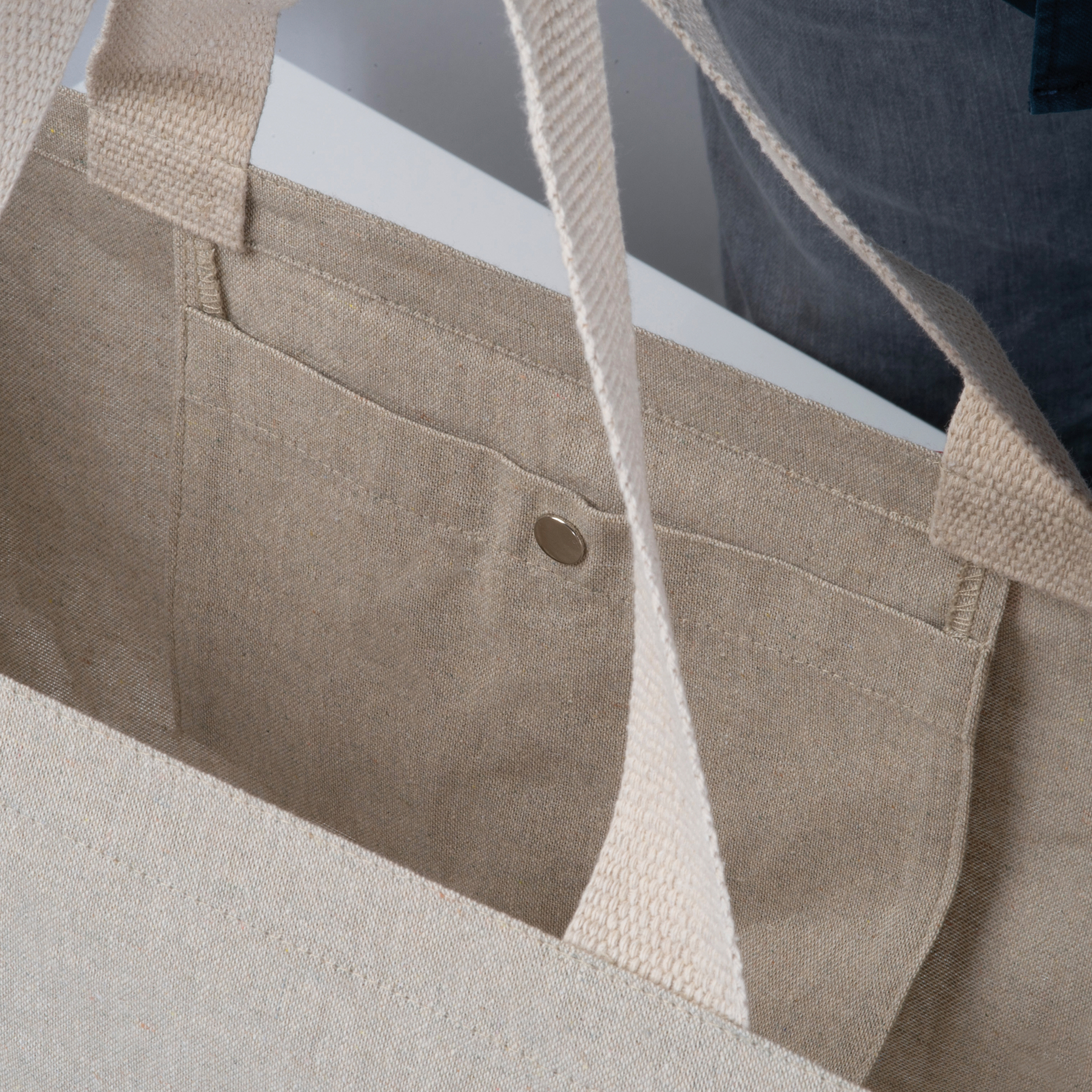 Vue 2 de Grand sac en coton Pilar