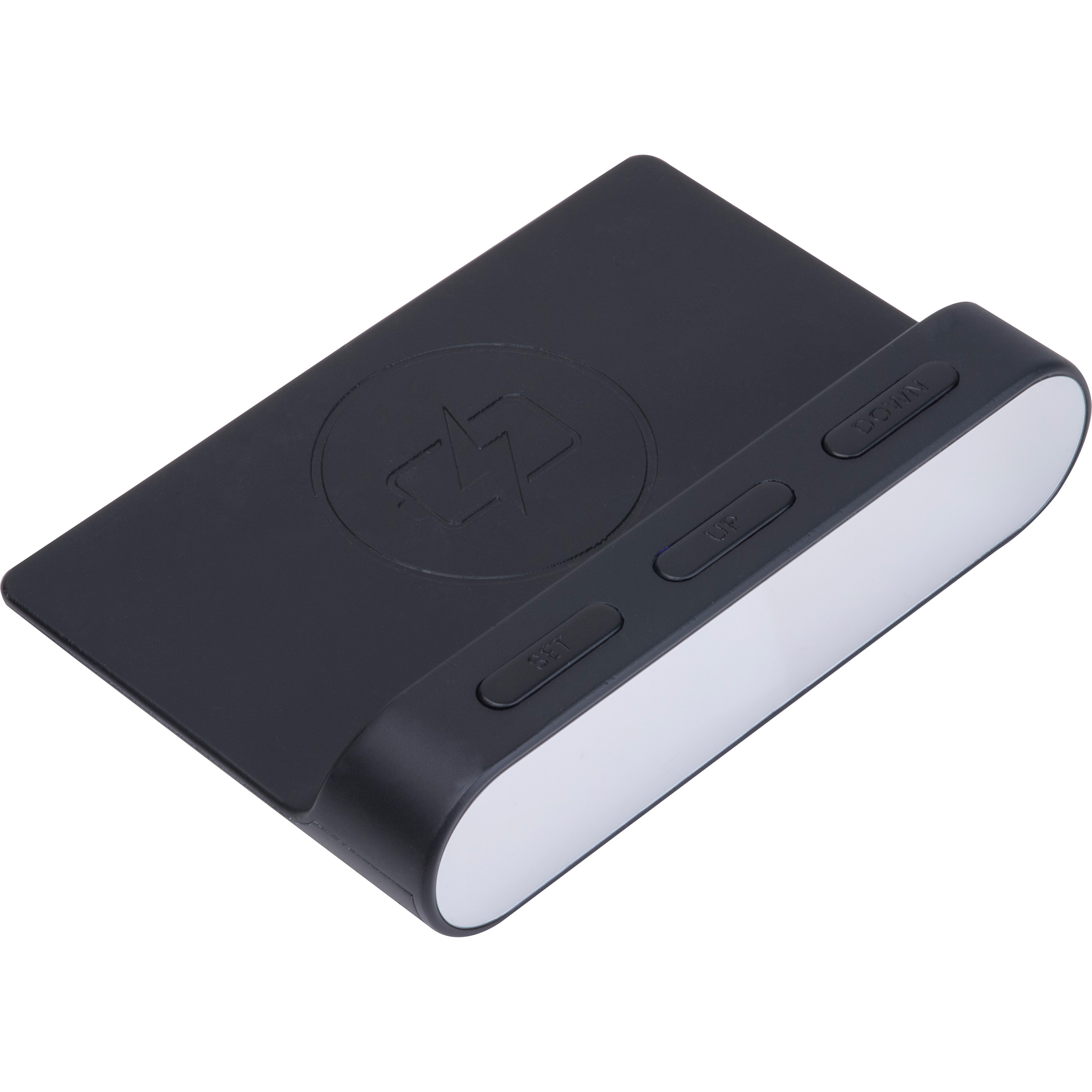Vue 2 de Réveil et Wireless charger Adelaine