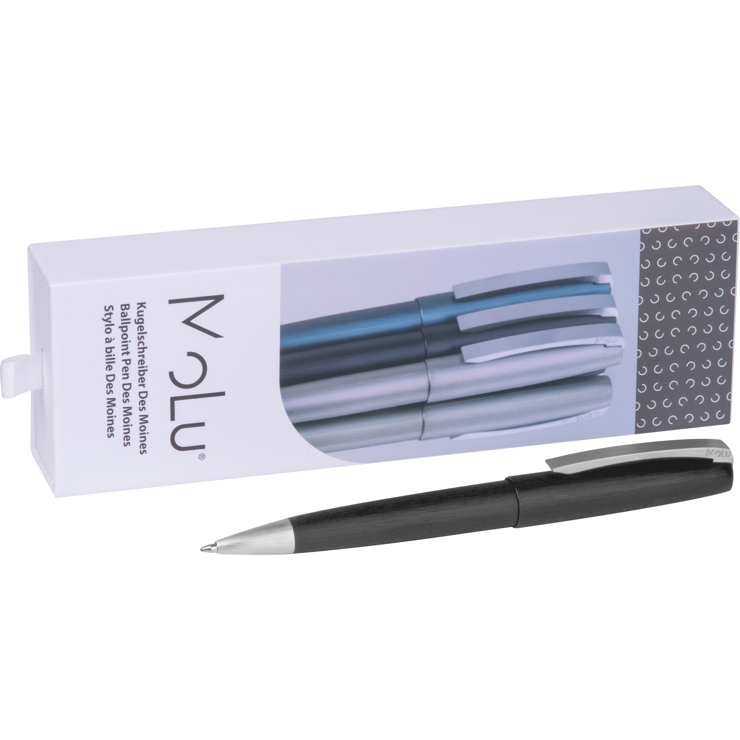 Vue 5 de MoLu Stylo à bille métallique Des Moines