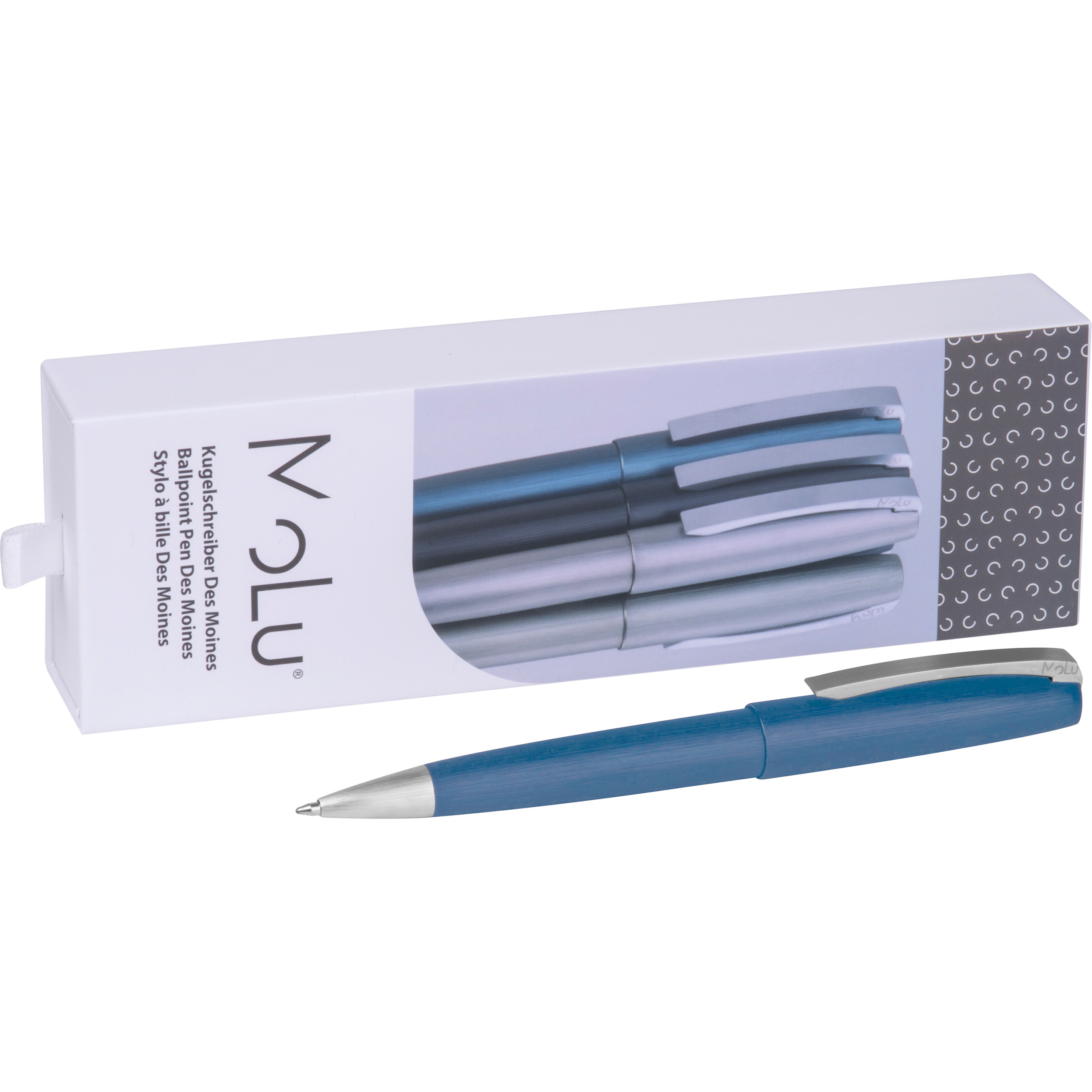 MoLu Stylo à bille métallique Des Moines
