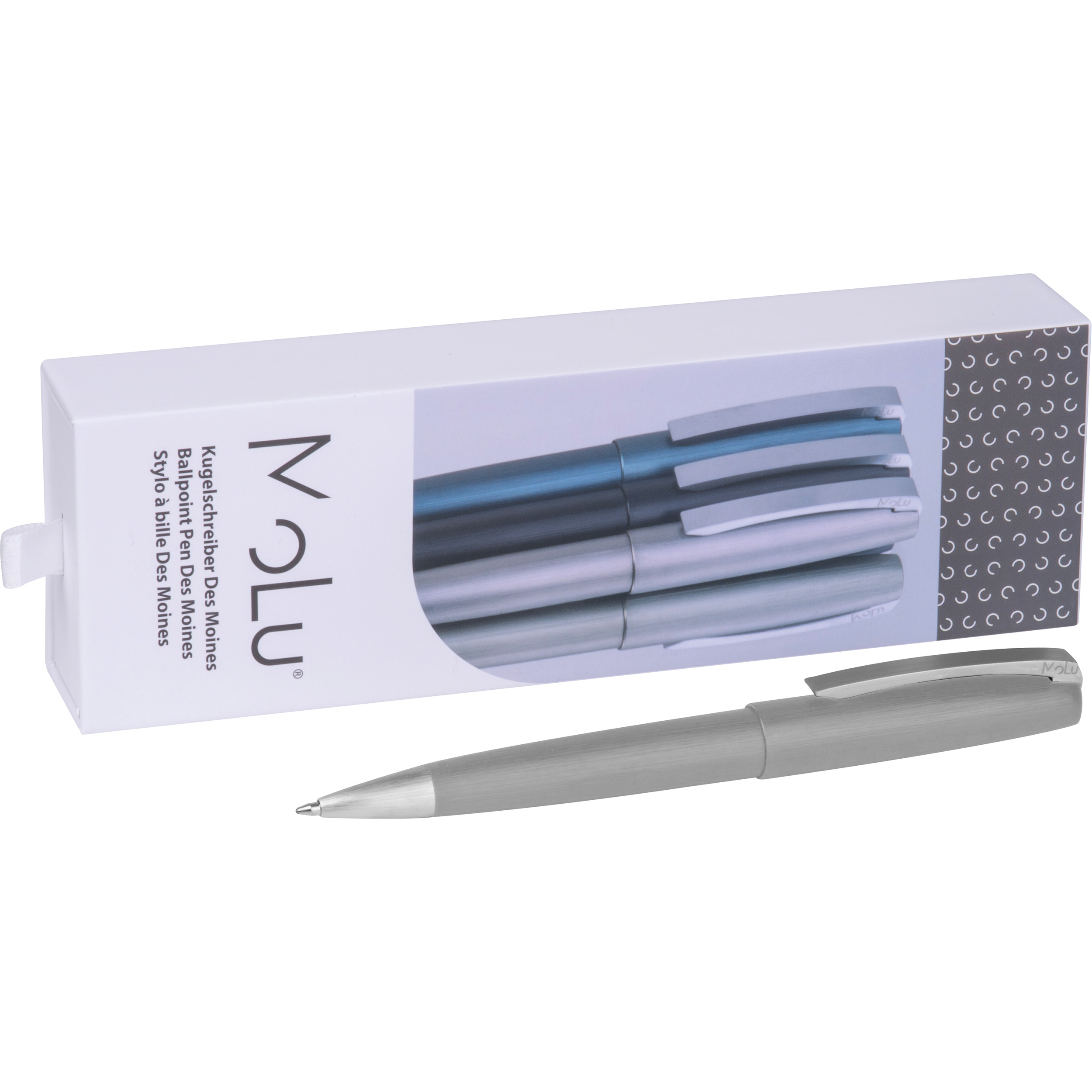 Vue 9 de MoLu Stylo à bille métallique Des Moines