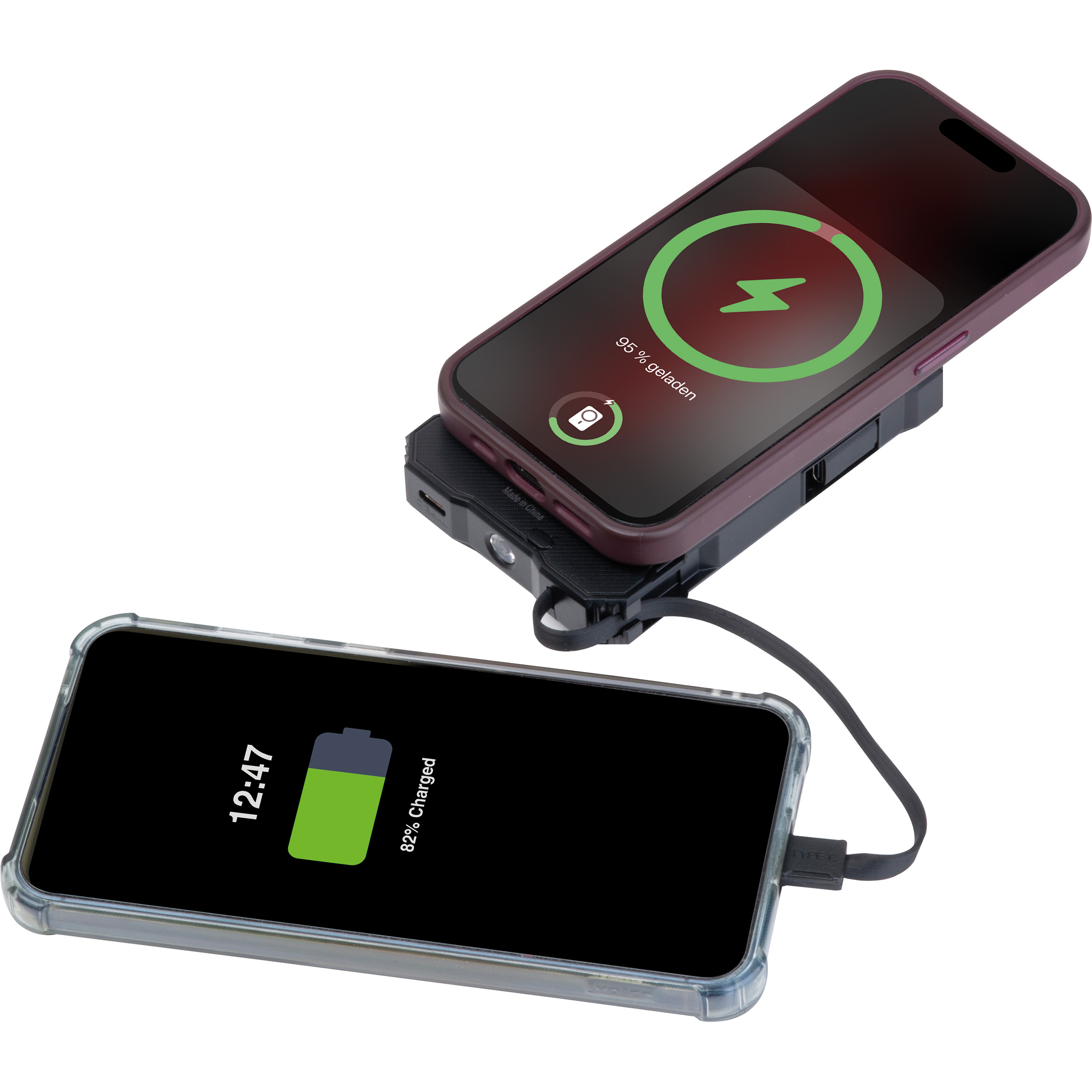 Vue 3 de Chargeur solaire 10 000 mAh Breda