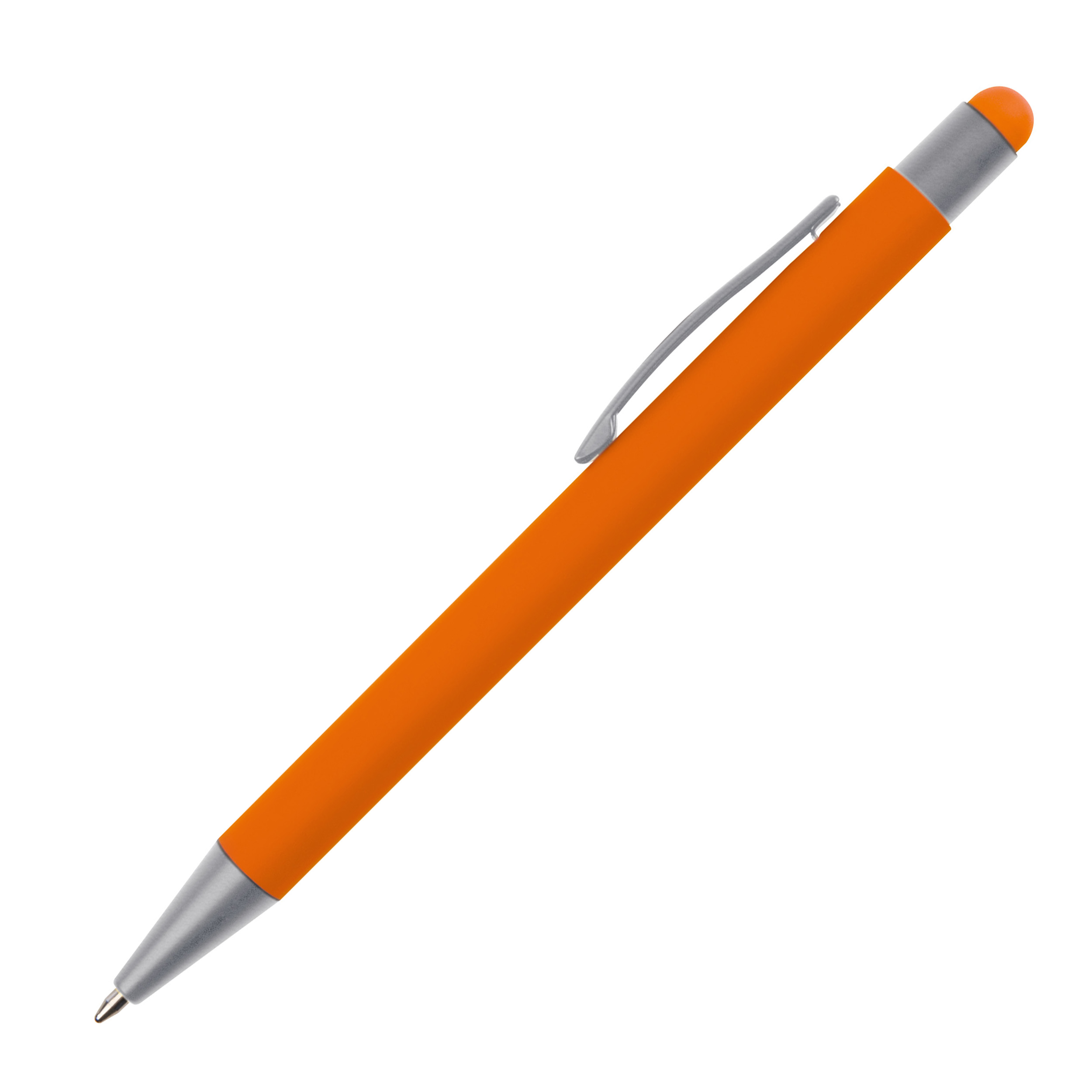Vue 30 de Stylo à bille en métal avec stylet Rio