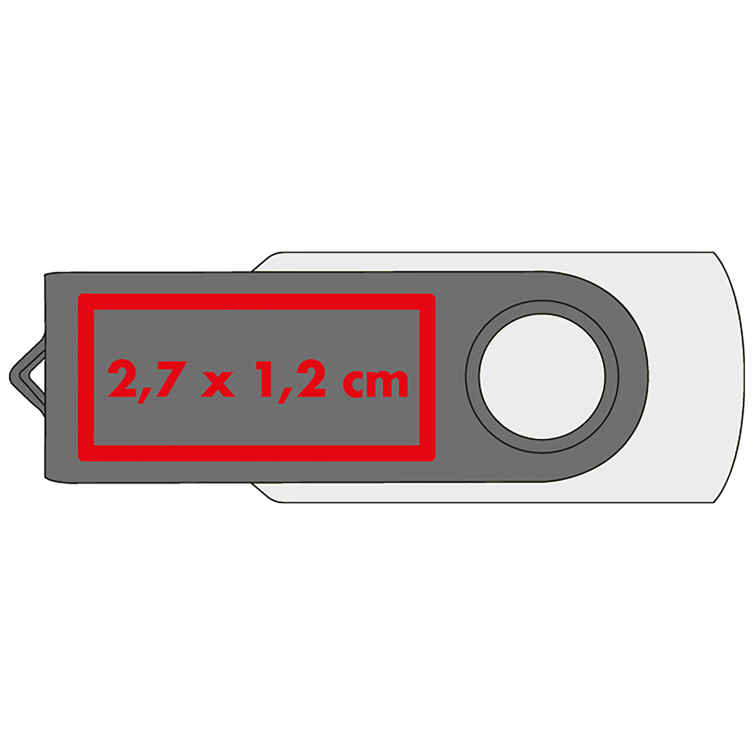 Vue 2 de Clé USB Liège 4GB