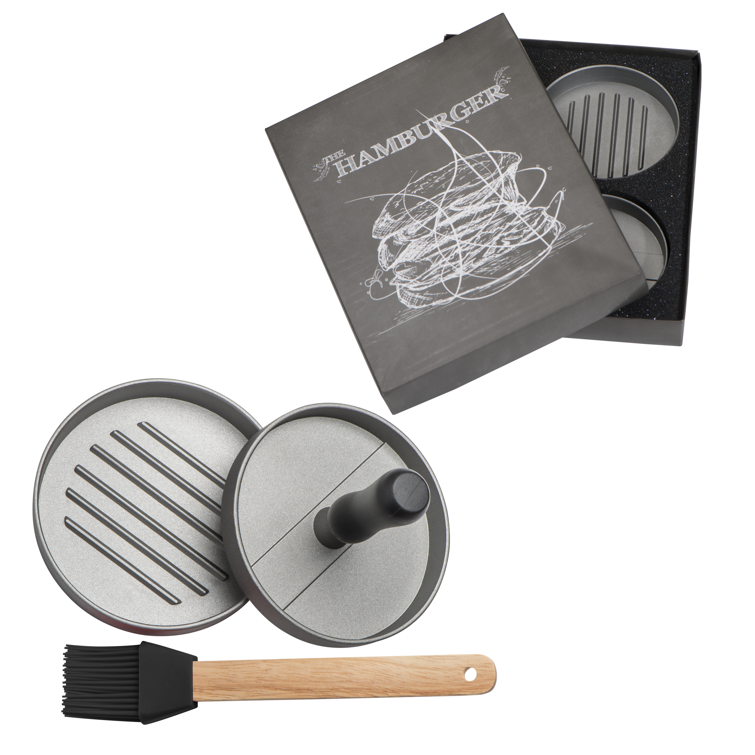 Presse à hamburger avec brosse Texas