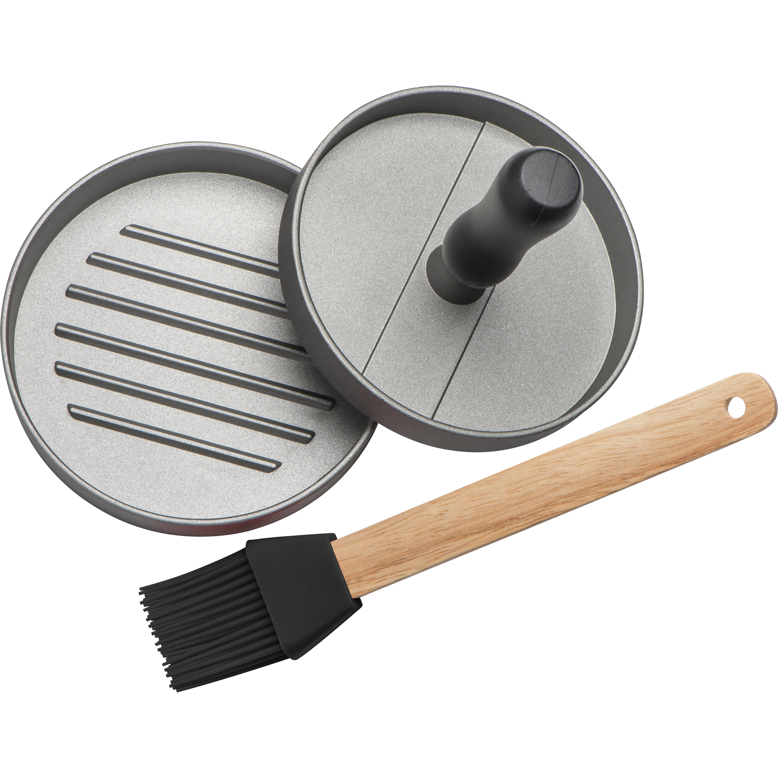 Vue 2 de Presse à hamburger avec brosse Texas