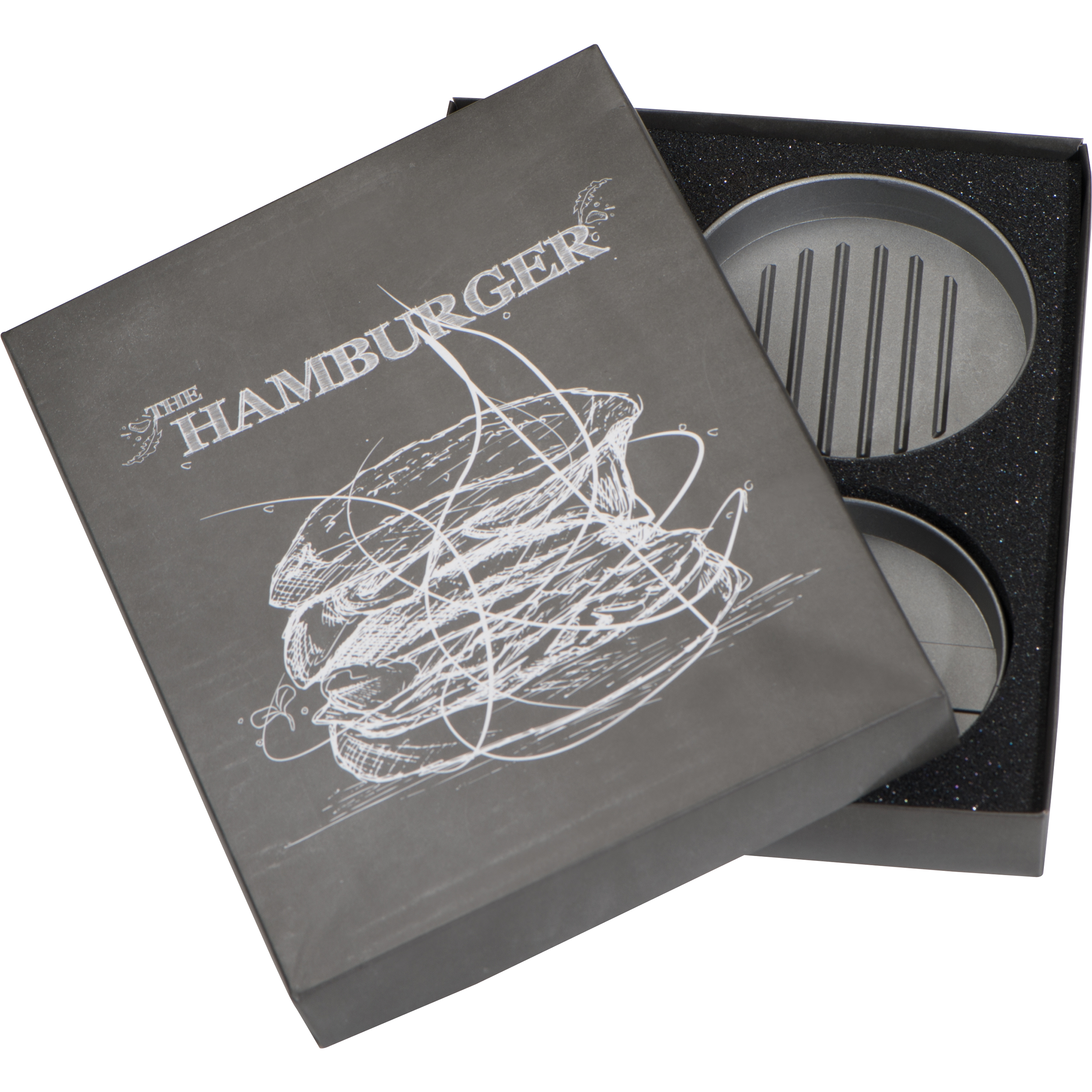 Vue 3 de Presse à hamburger avec brosse Texas