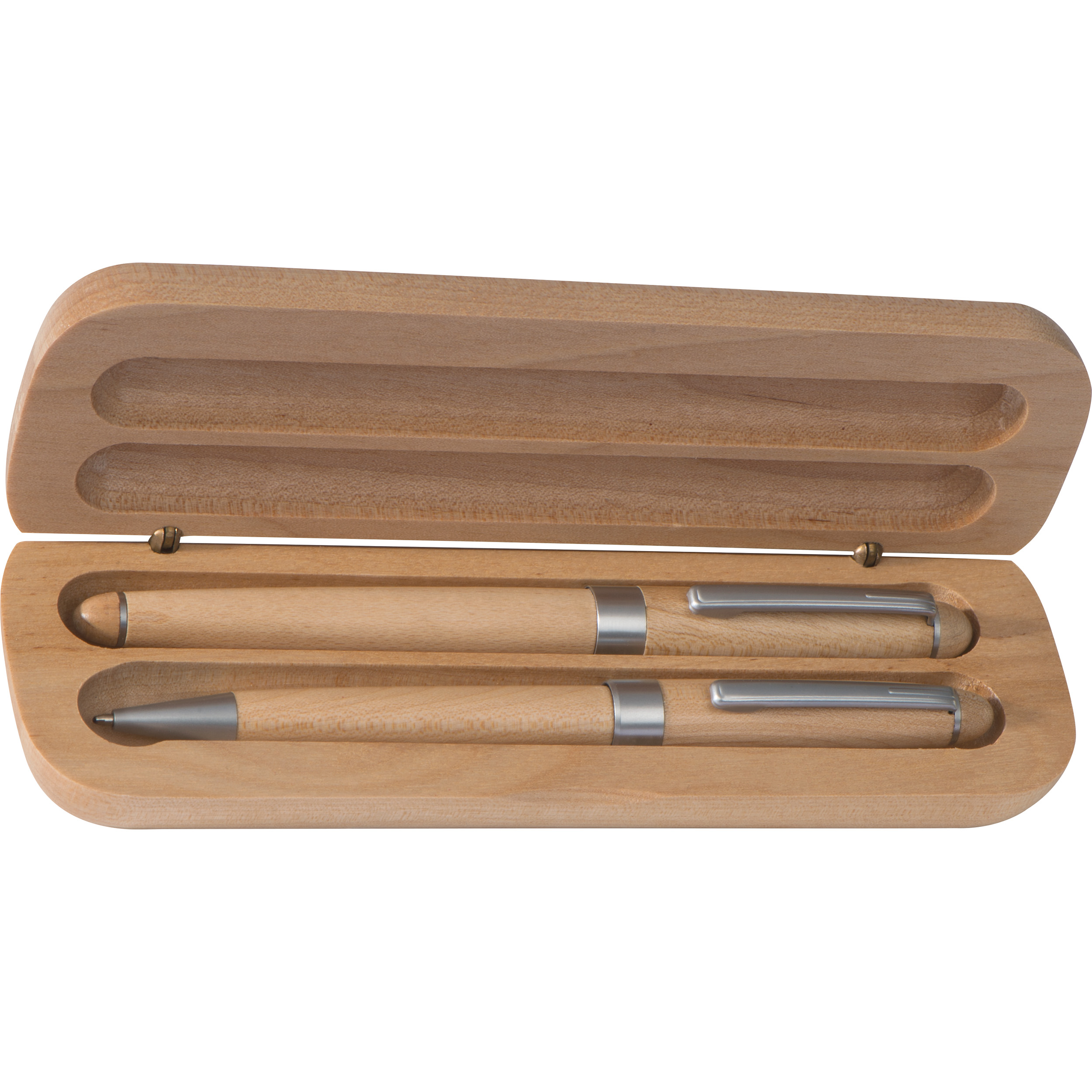 Vue 2 de Set décriture en bois Rambin
