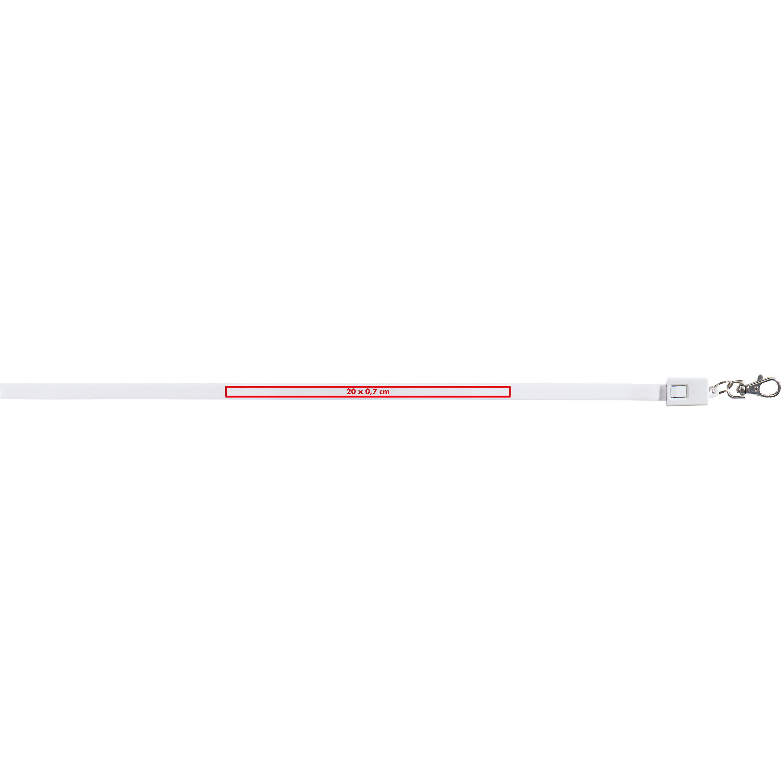 Vue 2 de Lanyard avec câble de recharge Reno