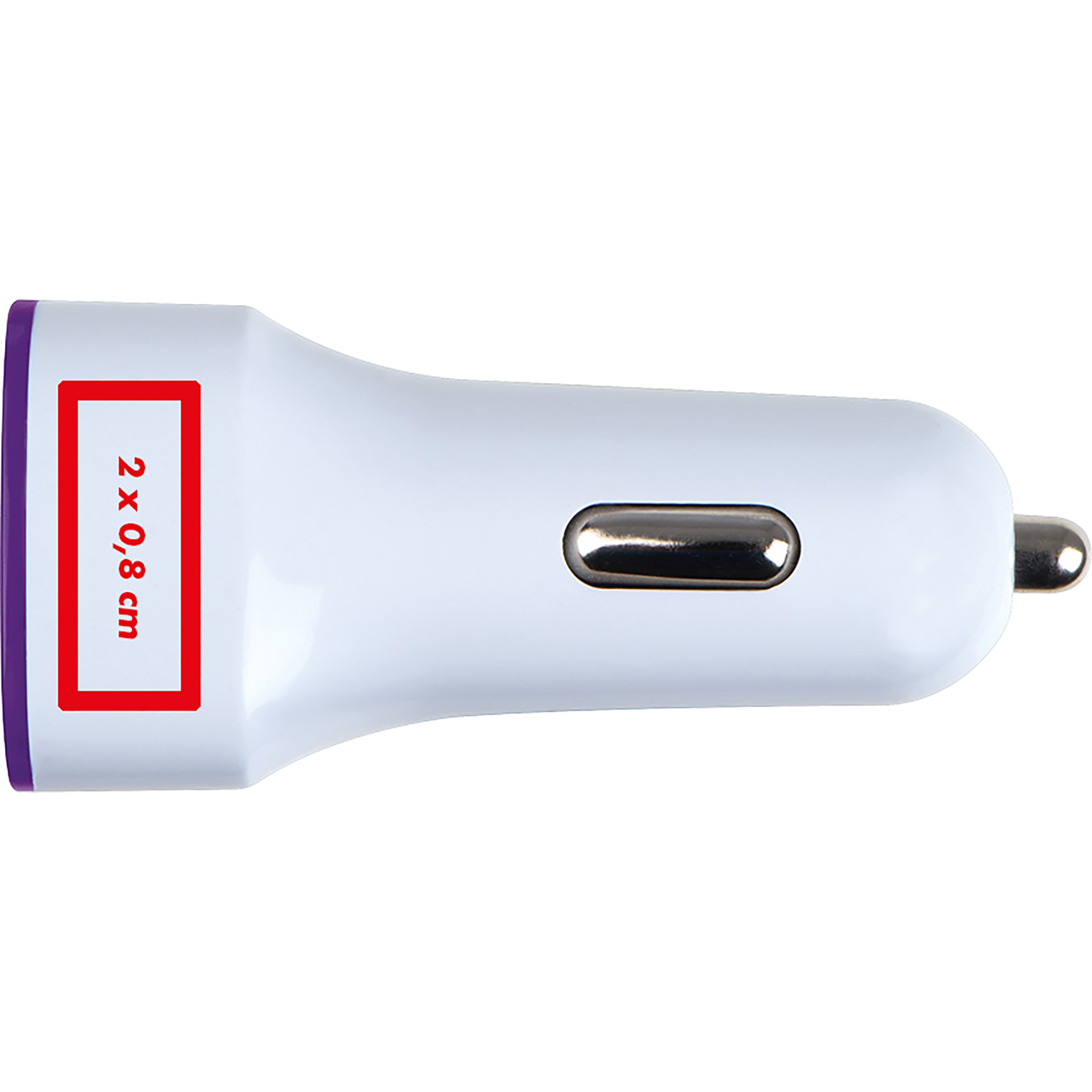 Vue 5 de adaptateur de charge USB pour voiture Fruit
