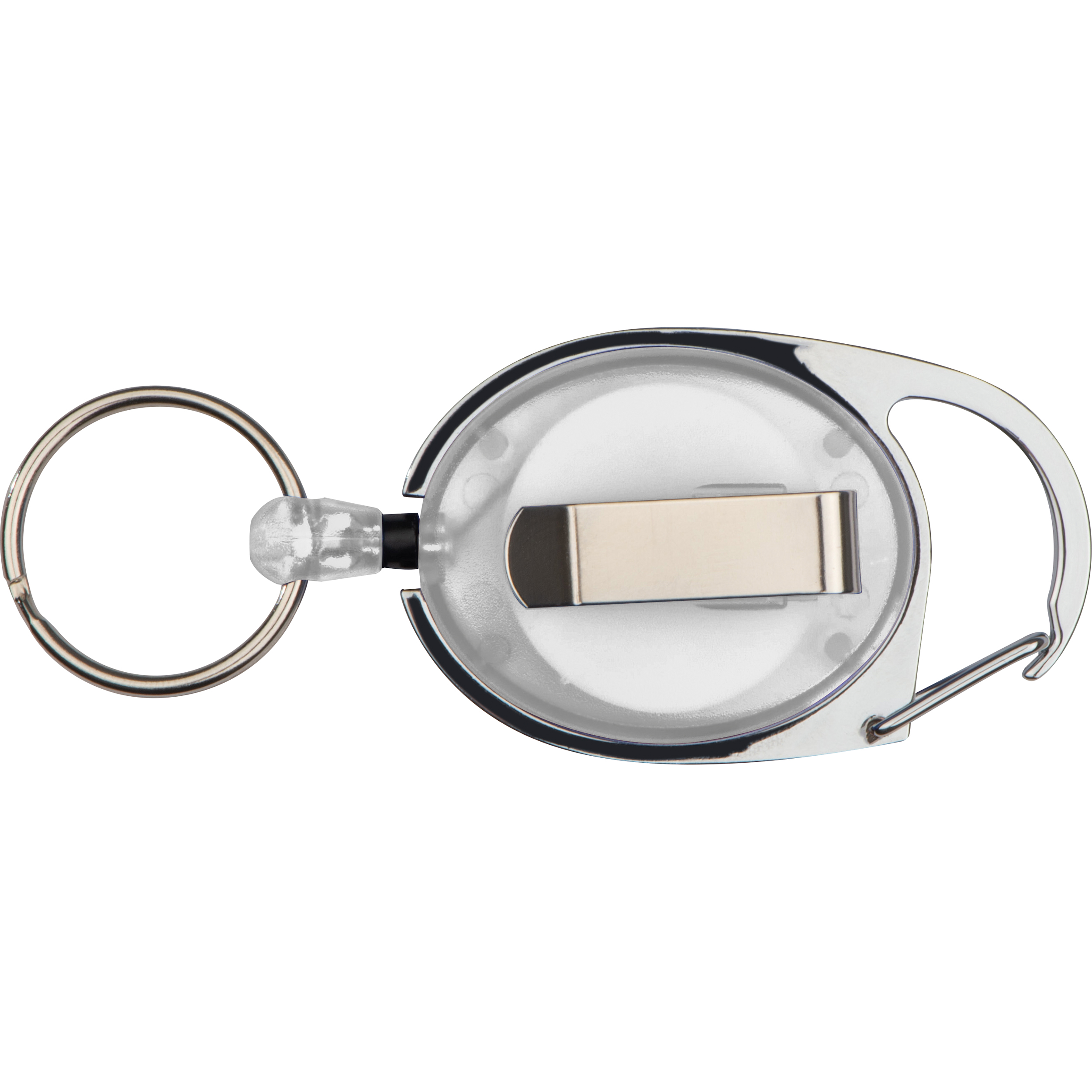 Vue 3 de Mousqueton avec bague et clip Employee