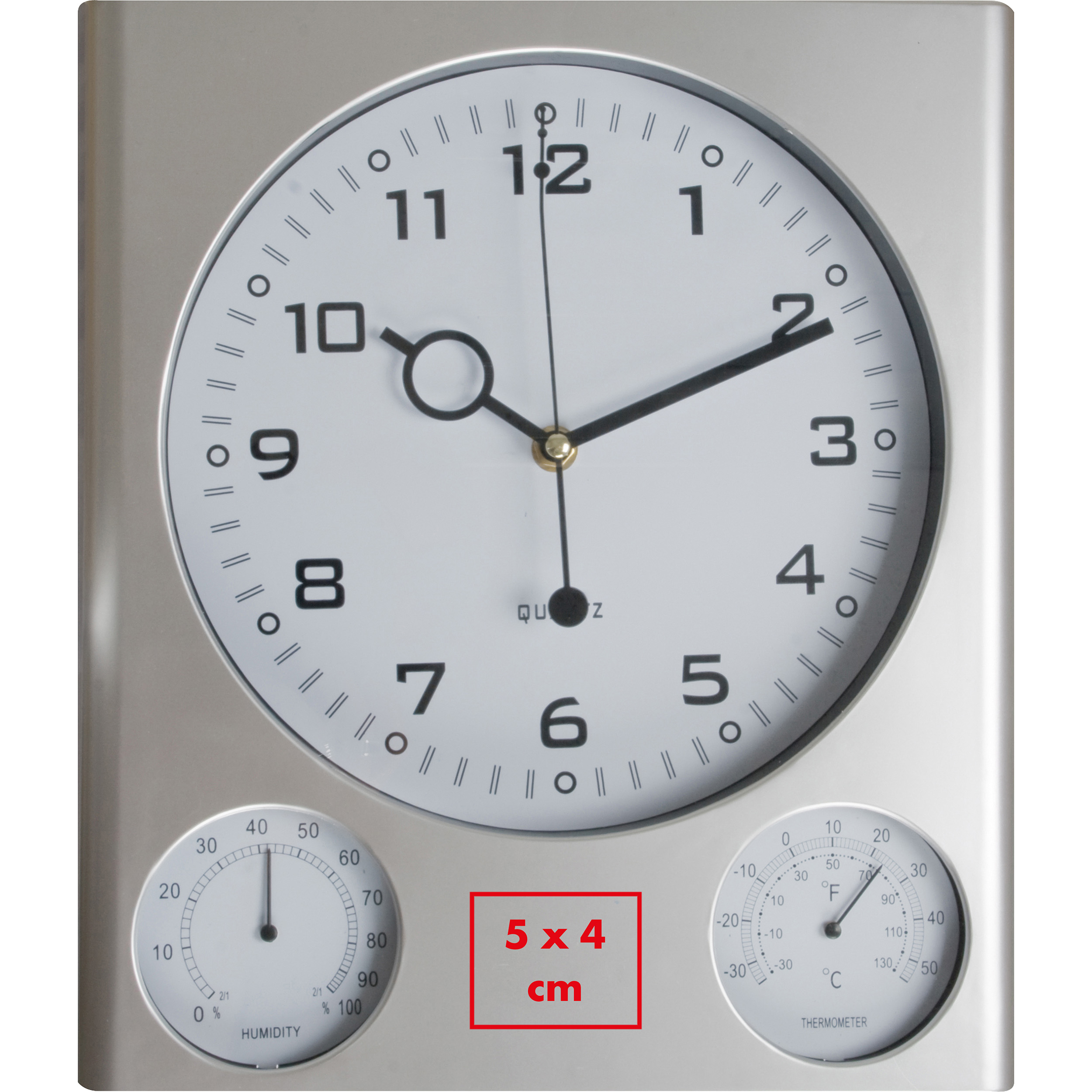 Vue 3 de Horloge murale en plastique Den Haag