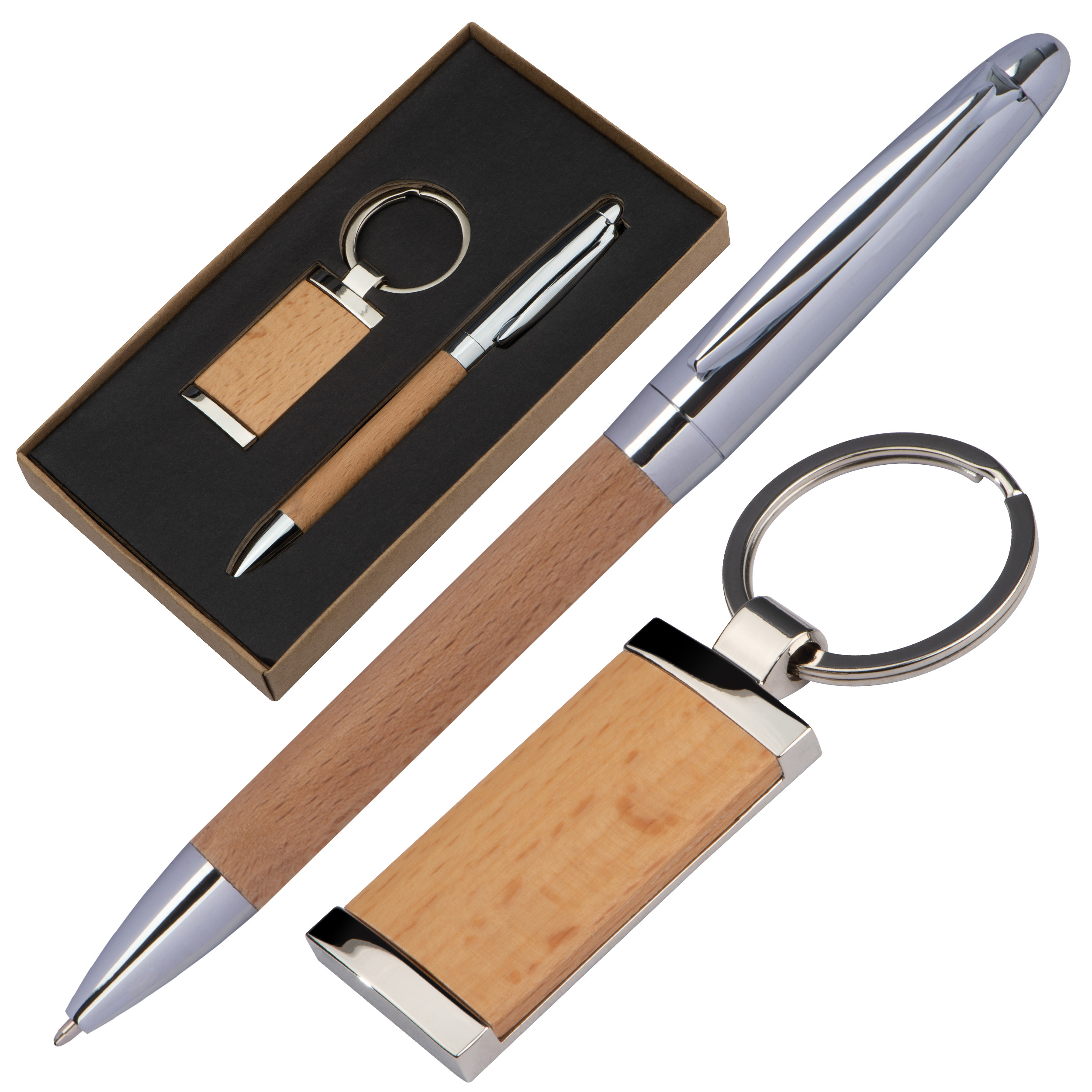 Set cadeau en métal et bois Enschede