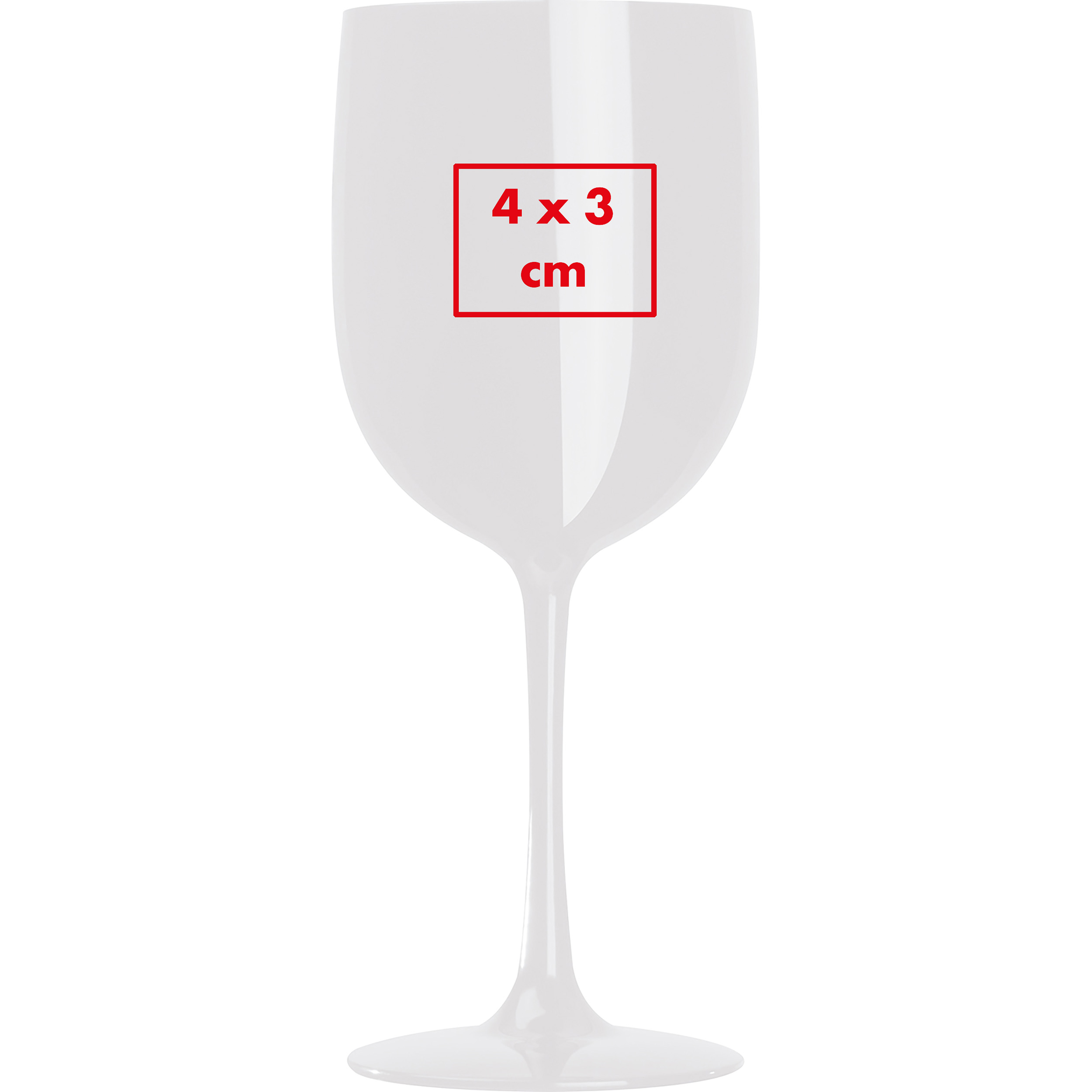 Vue 3 de Verre de champagne en plastique St. Moritz