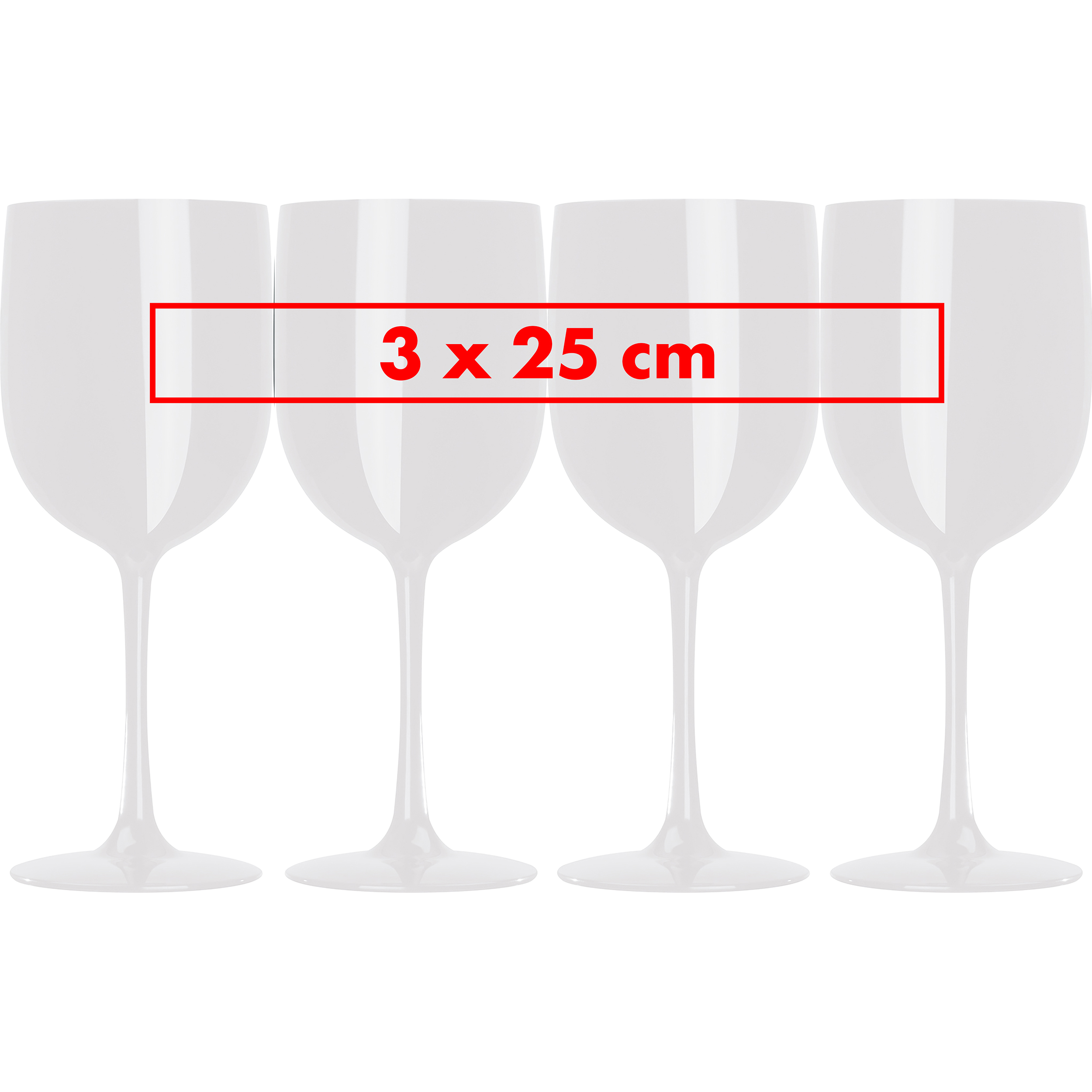 Vue 4 de Verre de champagne en plastique St. Moritz