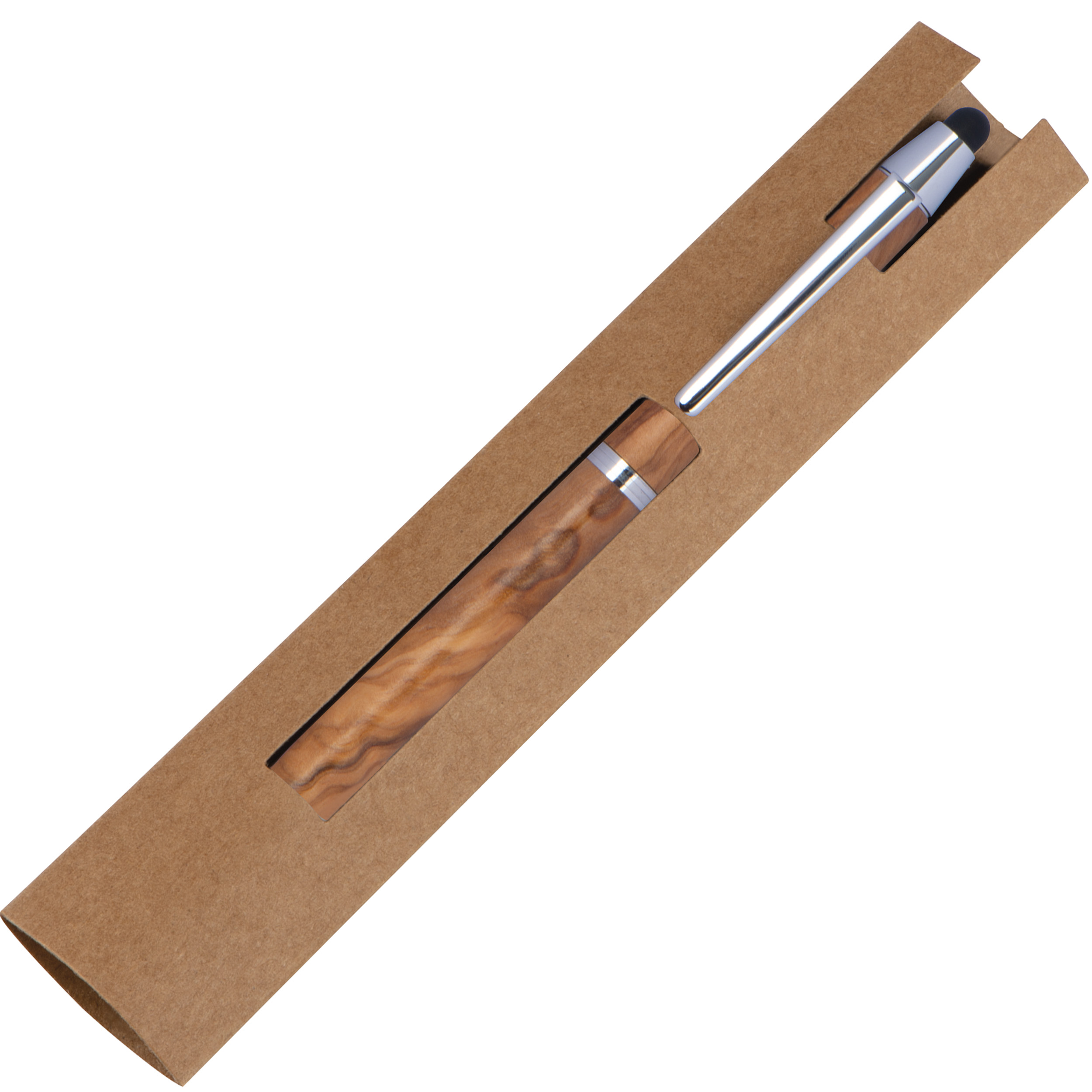 Vue 3 de Stylo en bois avec PAD Erfurt