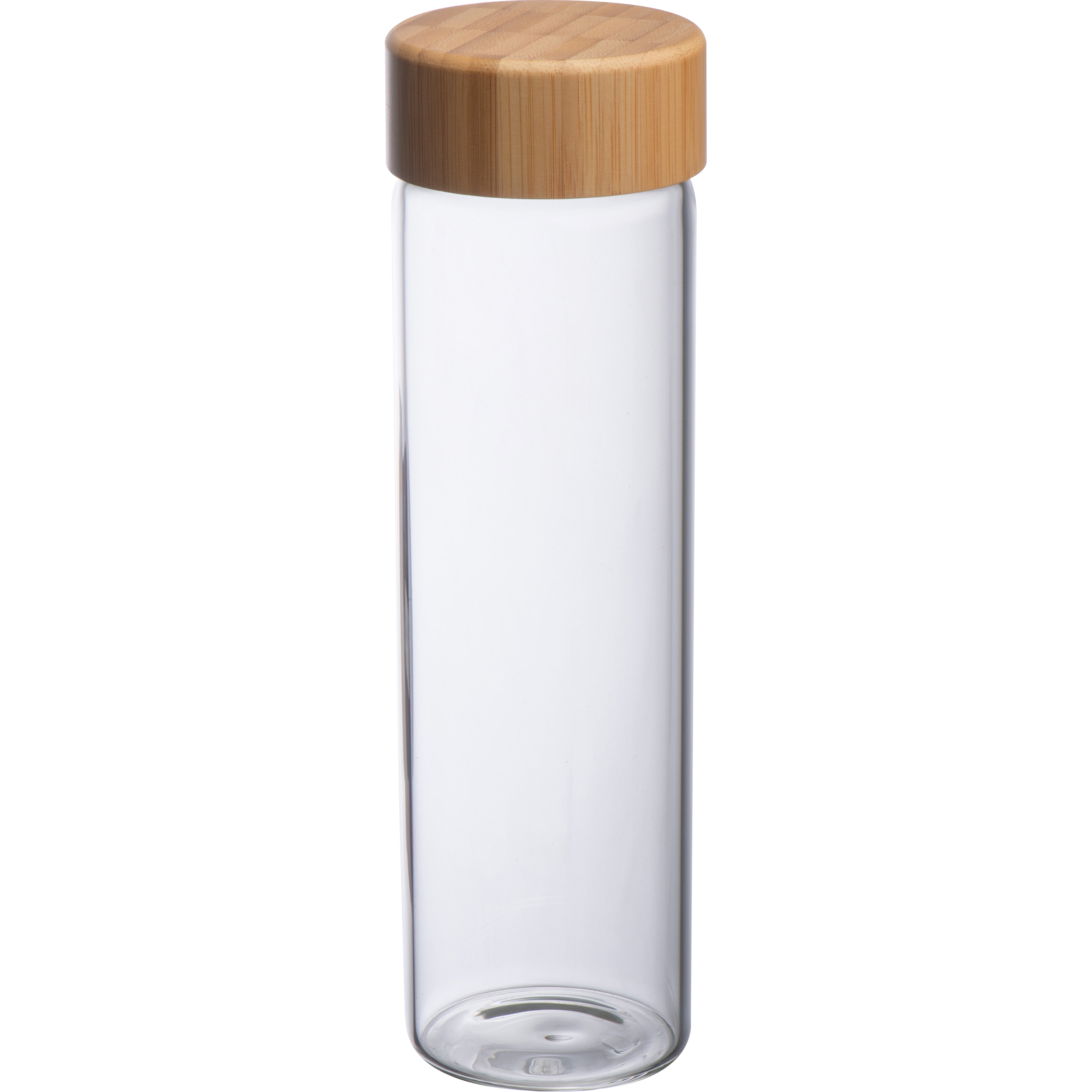 Bouteille en verre et couvercle en bambou Santa Cruz