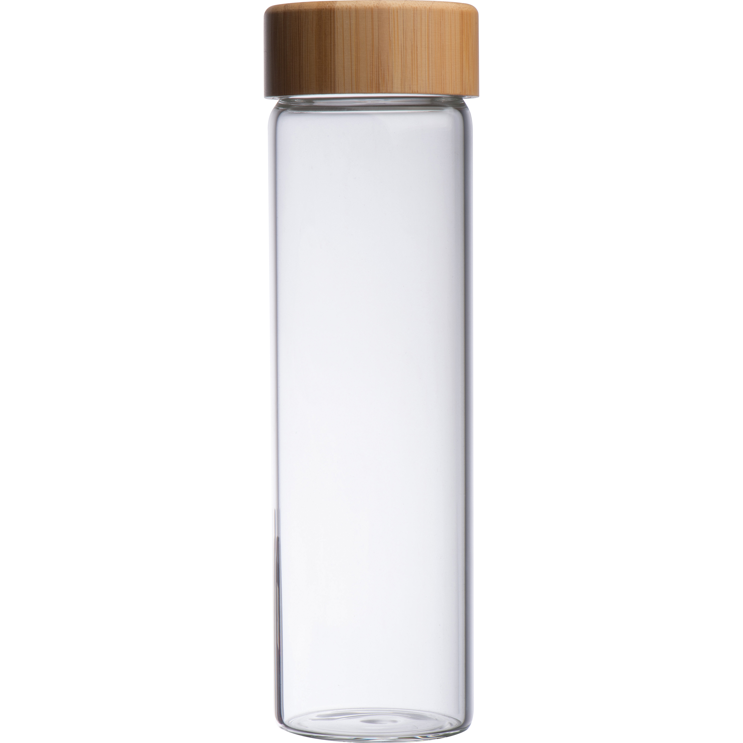 Vue 2 de Bouteille en verre et couvercle en bambou Santa Cruz