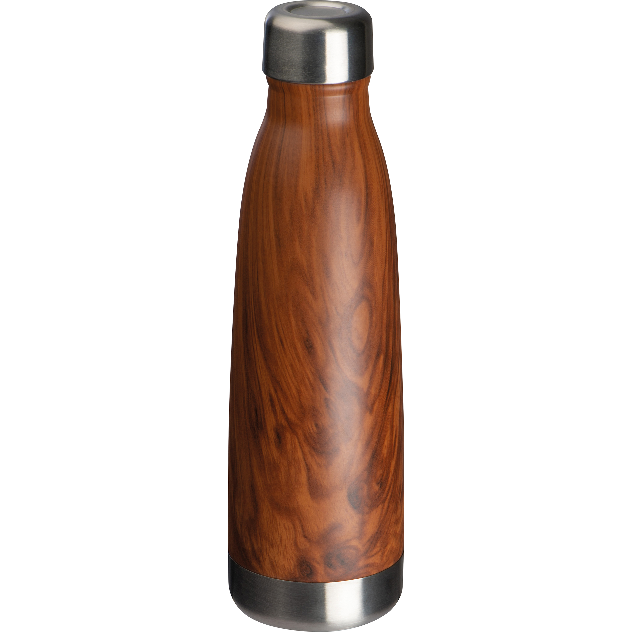 Bouteille à double paroi avec optique bois Tampa