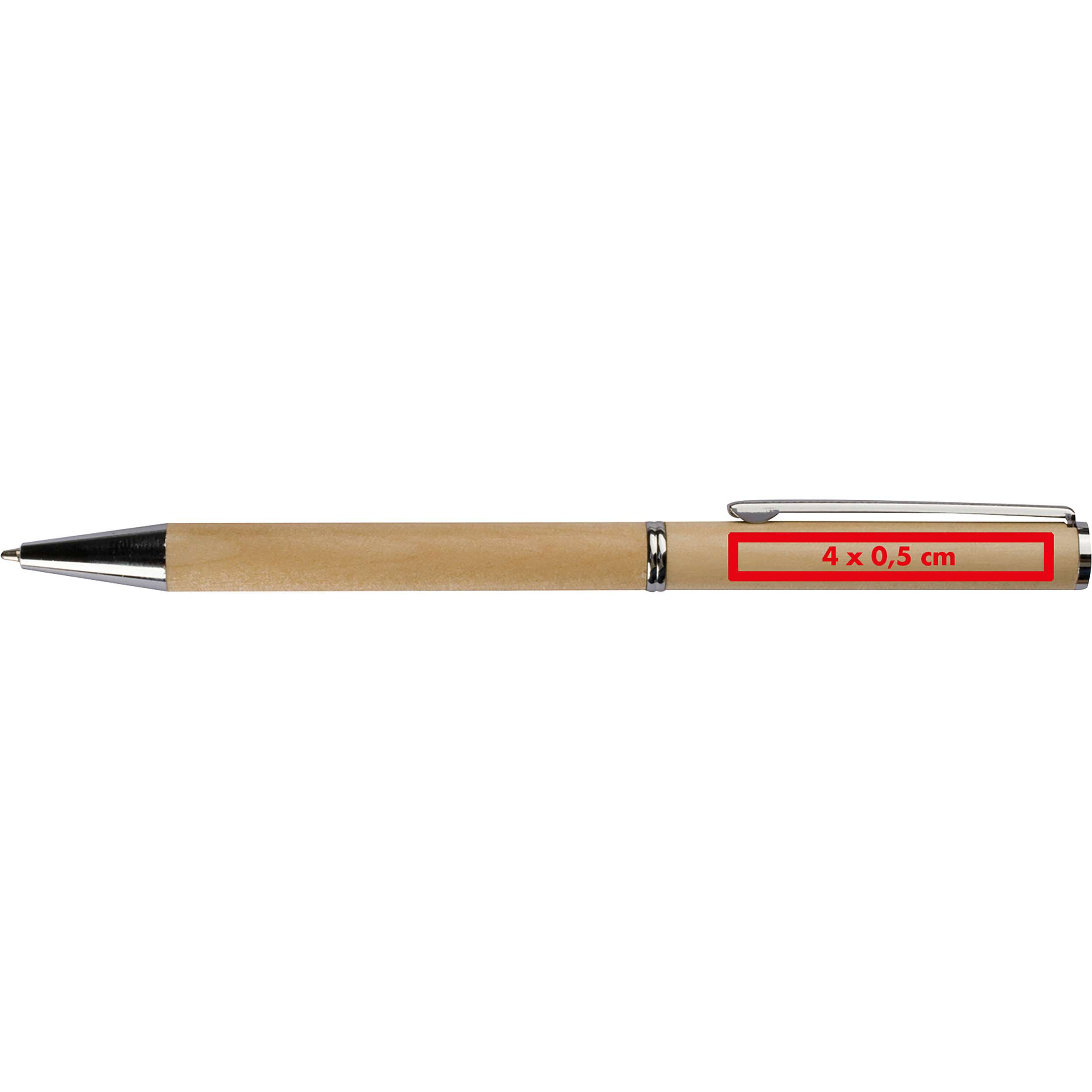 Vue 2 de Stylo bille en bois Heywood