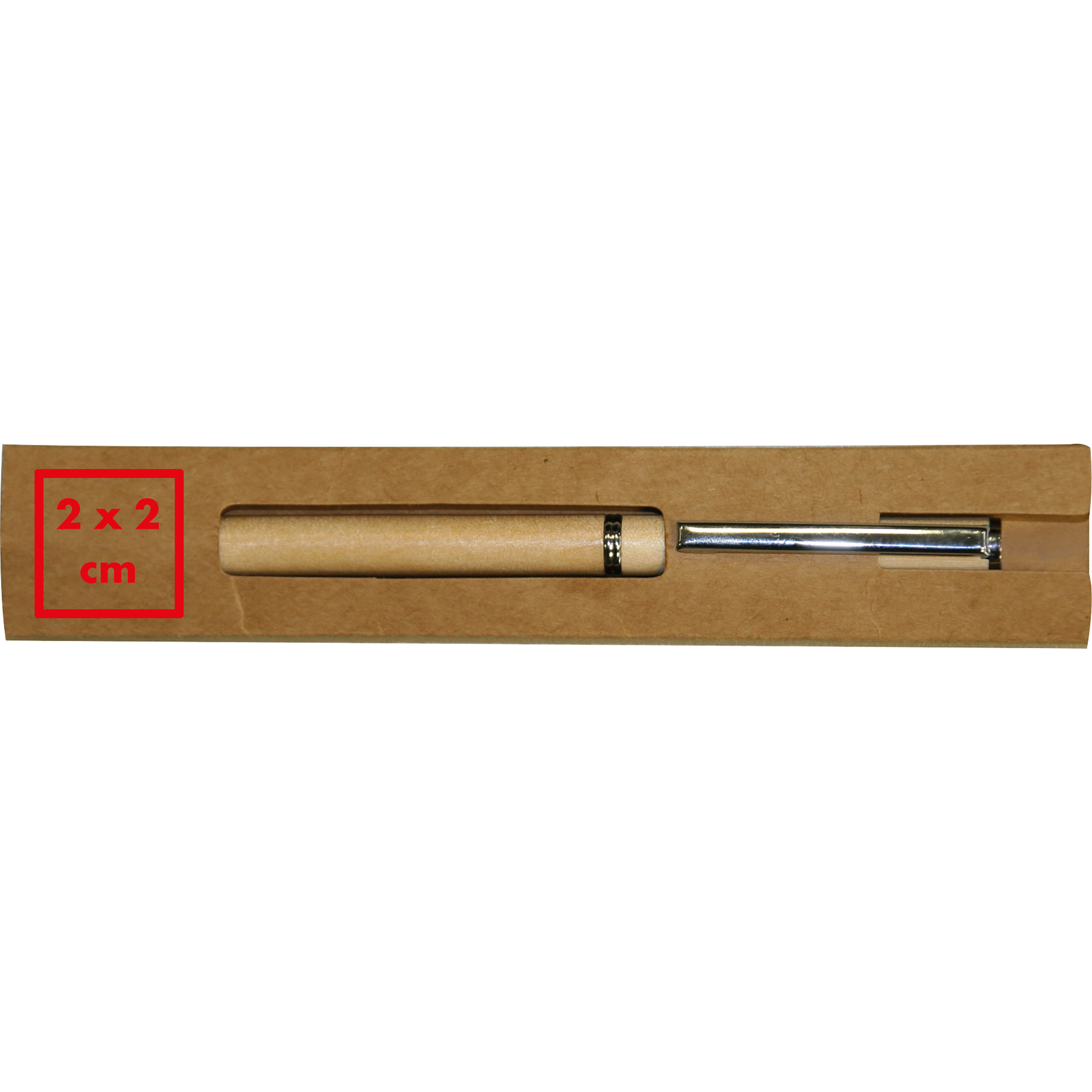 Vue 3 de Stylo bille en bois Heywood