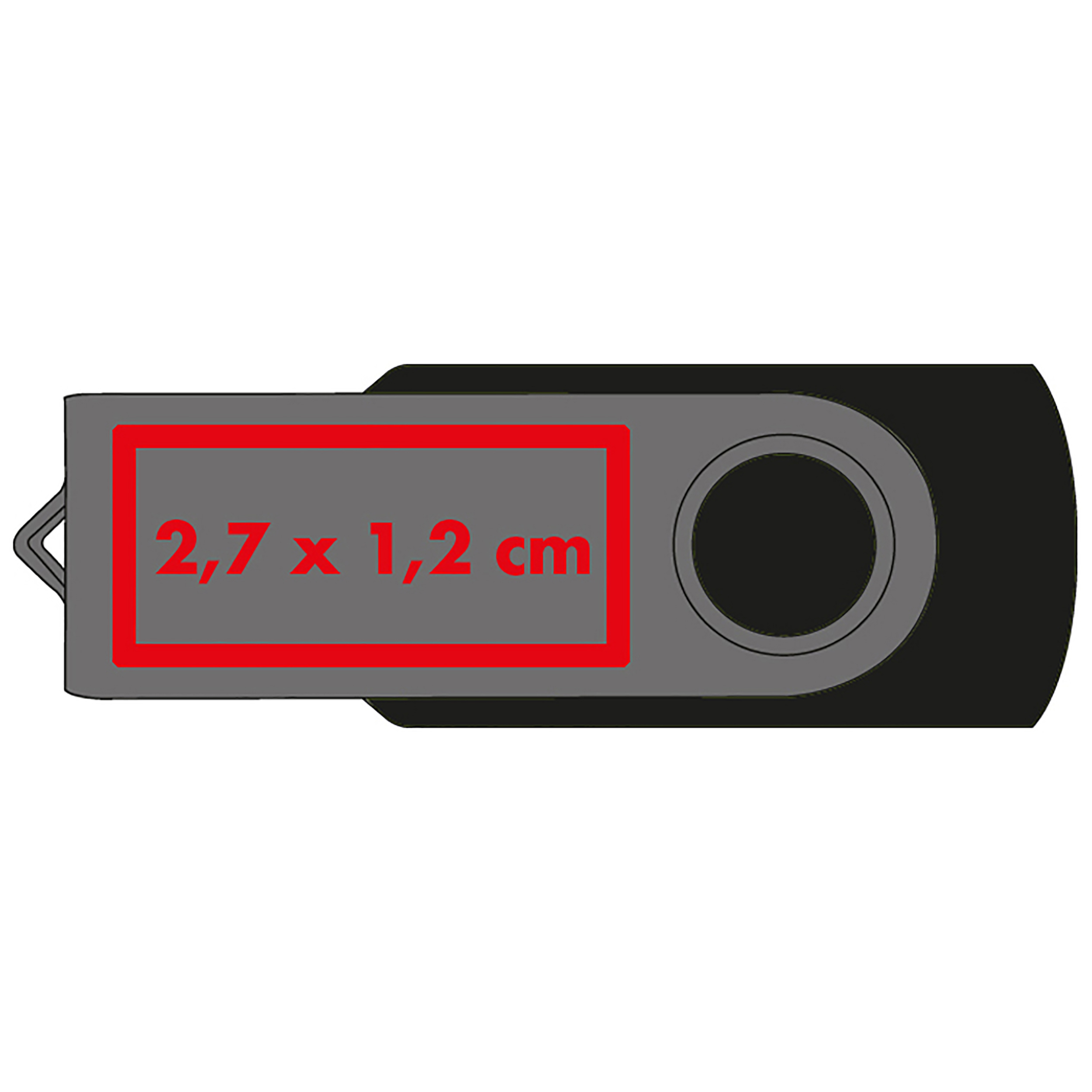 Vue 4 de Clé USB Liège 8 GB