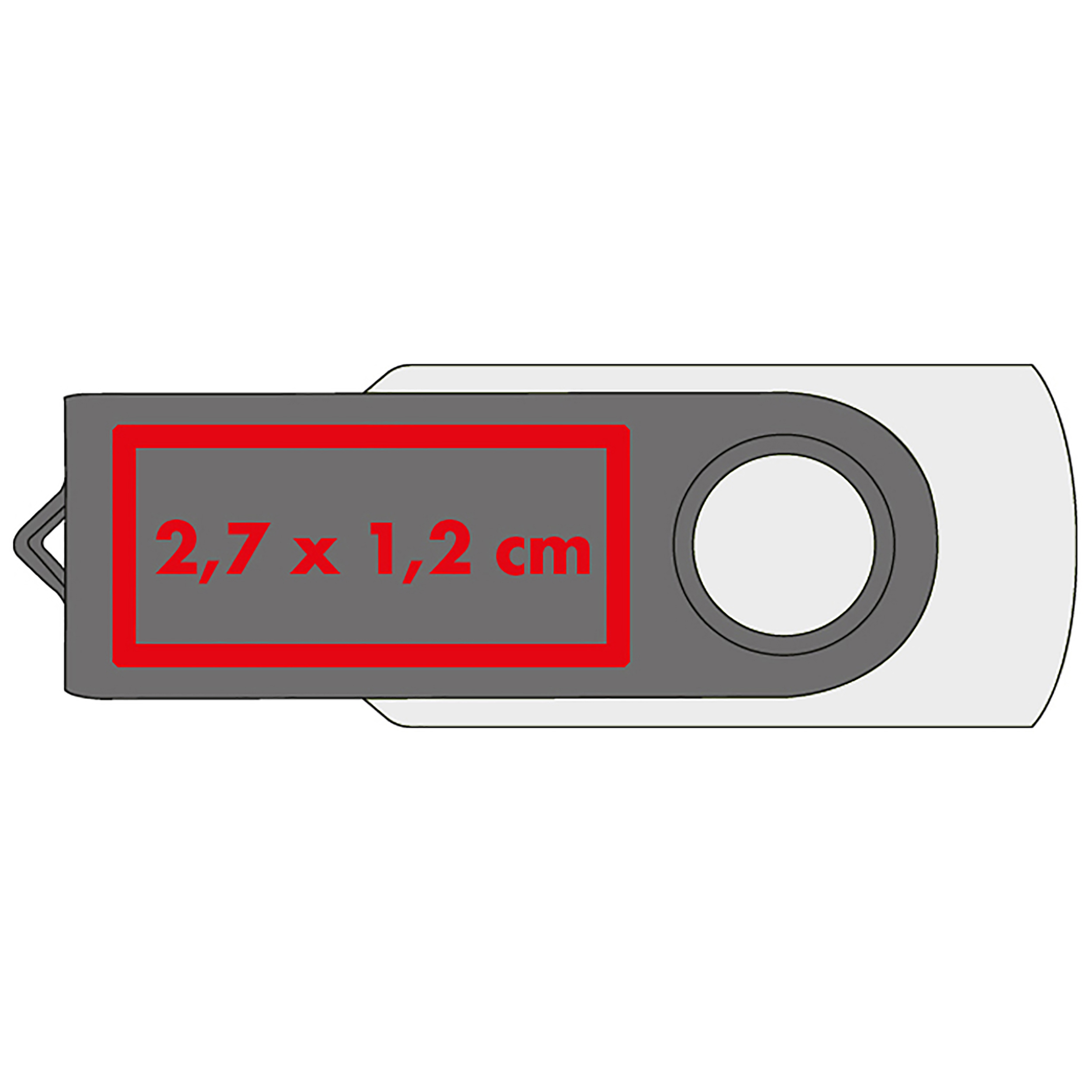 Vue 2 de Clé USB Liège 32 GB