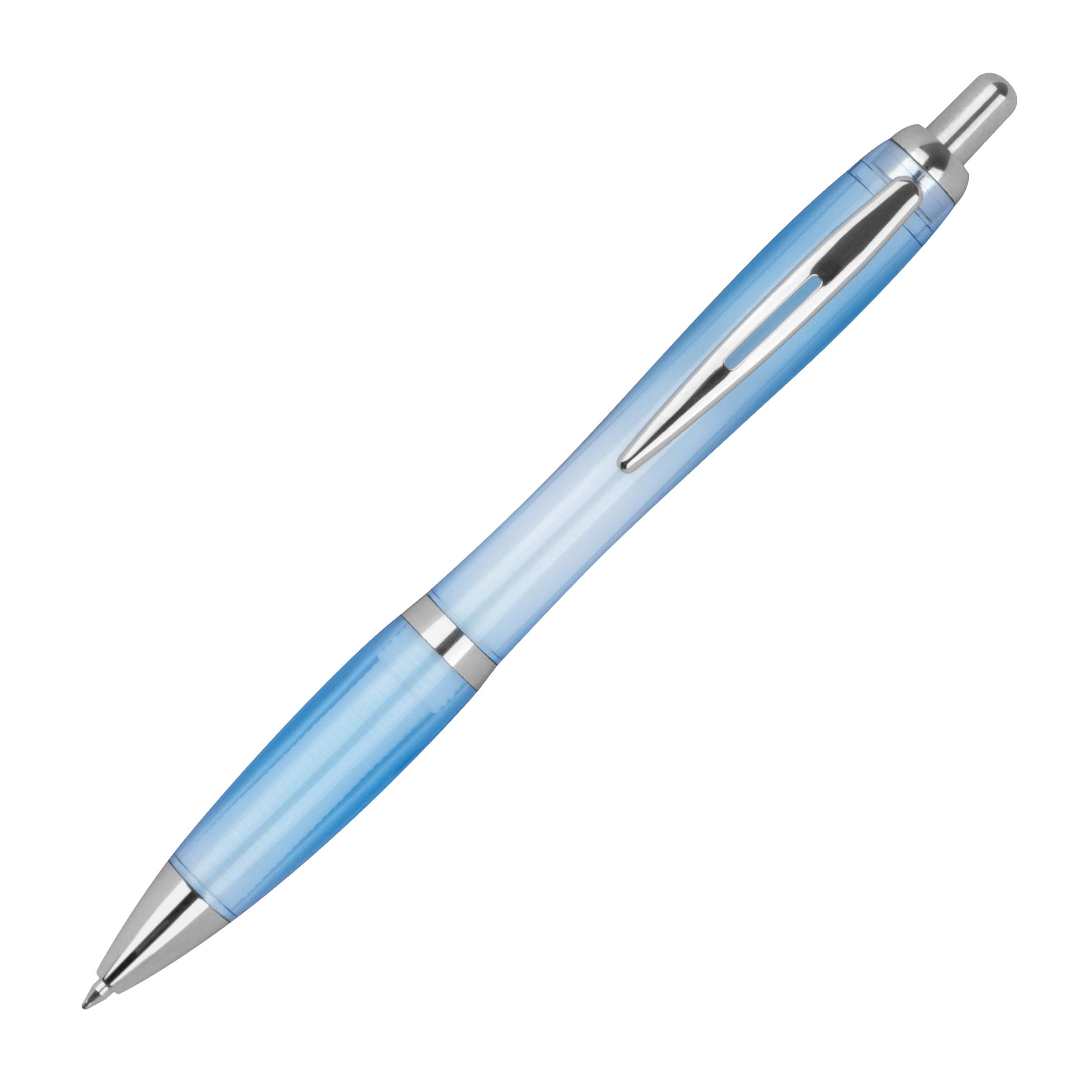 Vue 3 de Stylo à bille transparent Alken