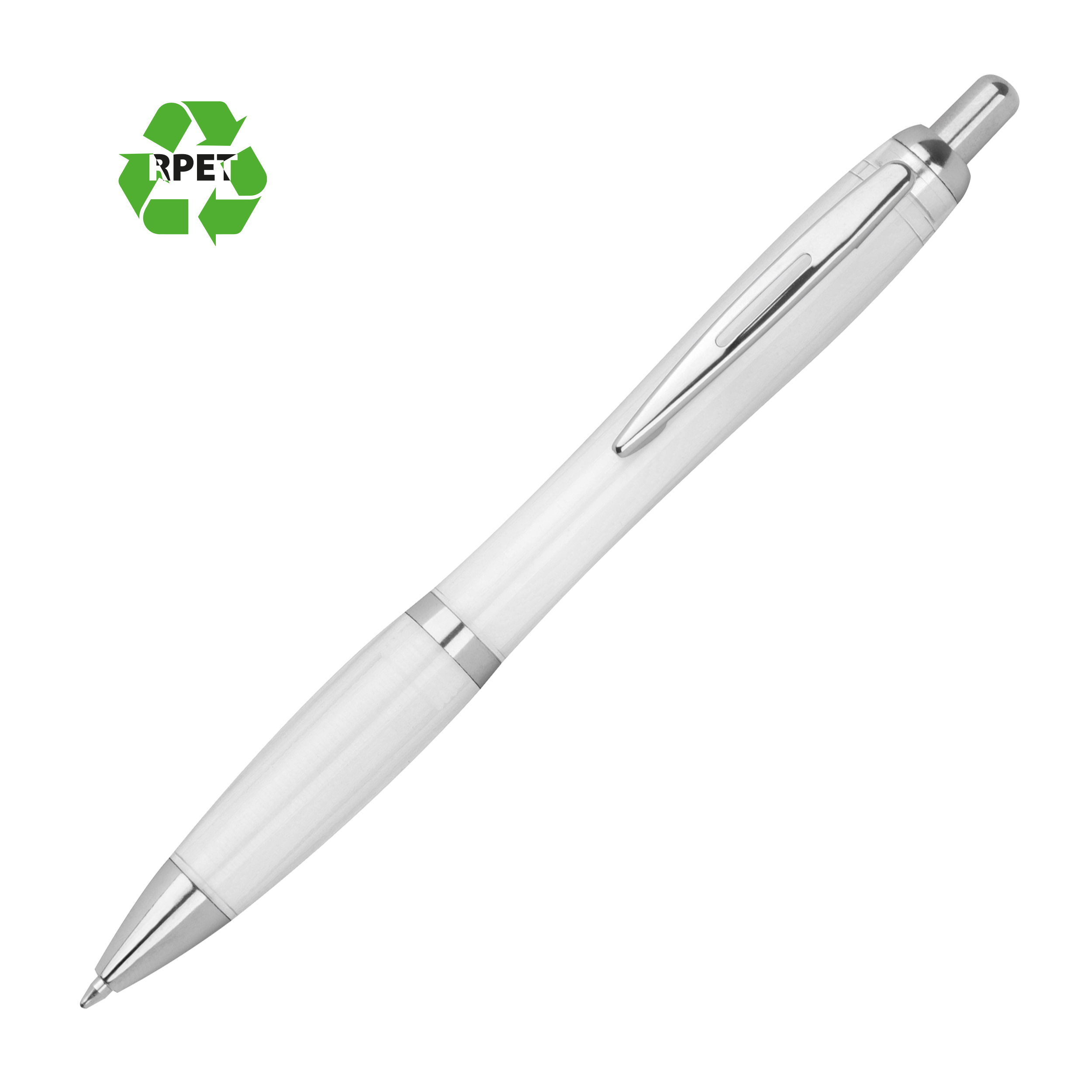 Vue 6 de Stylo à bille transparent Alken