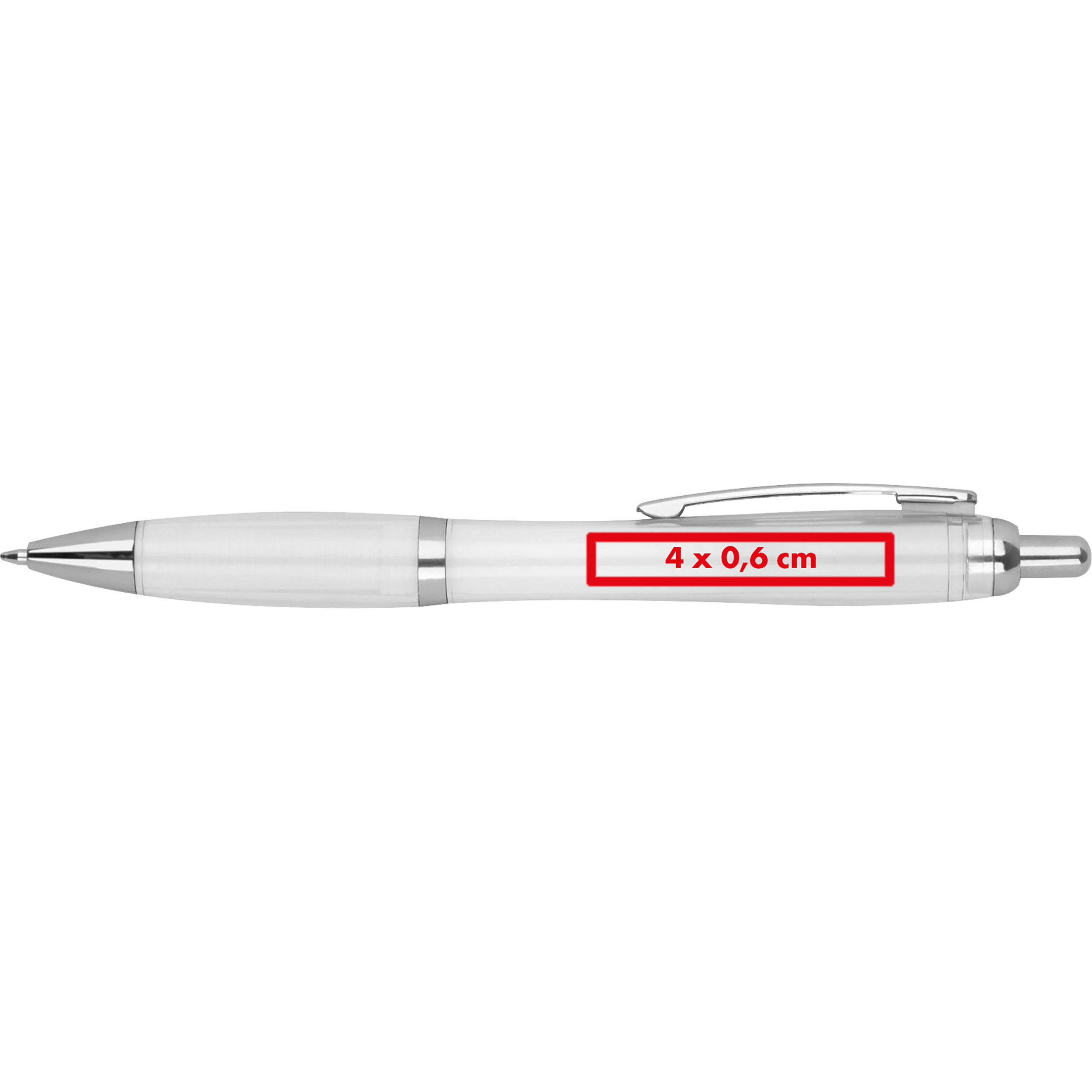 Vue 9 de Stylo à bille transparent Alken