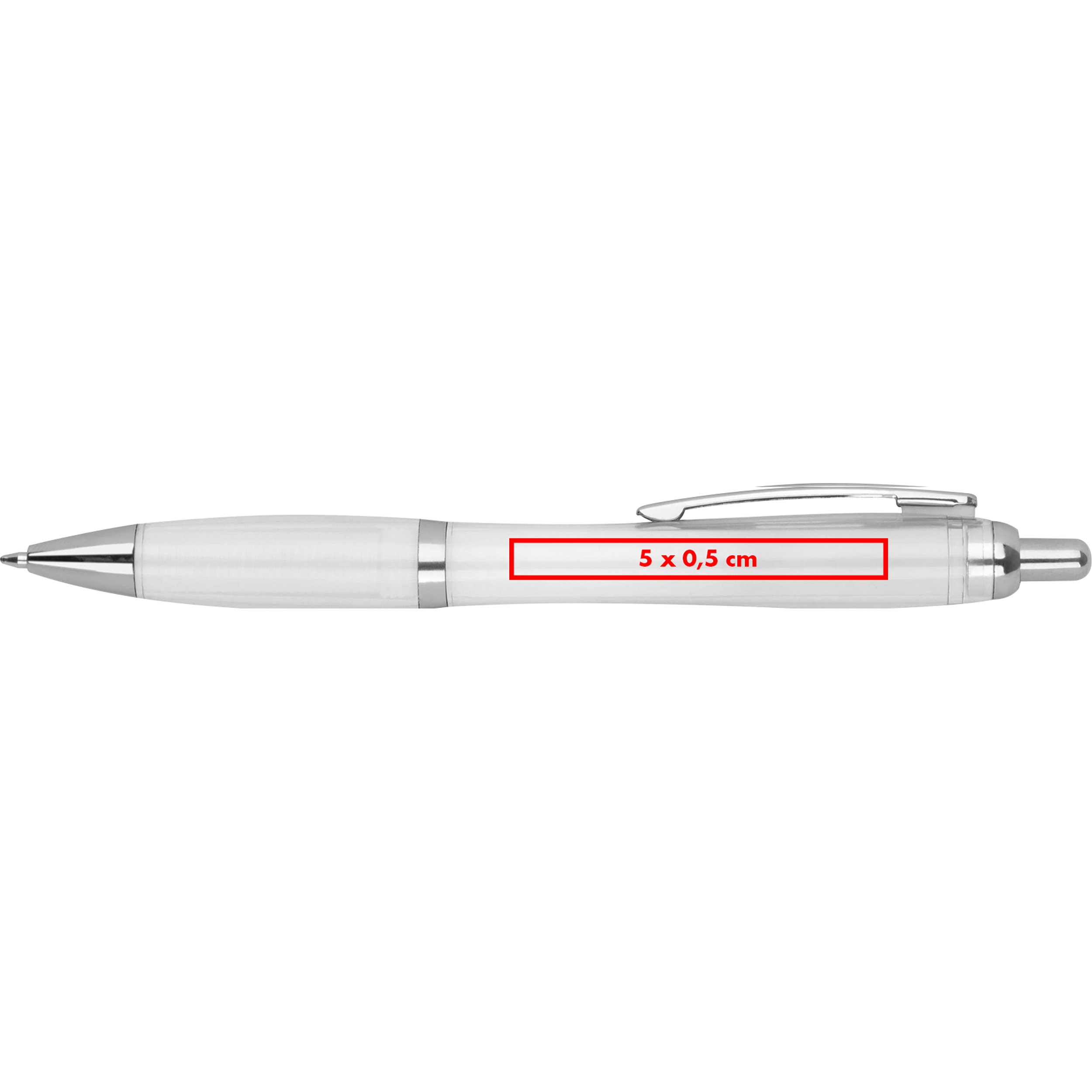 Vue 10 de Stylo à bille transparent Alken
