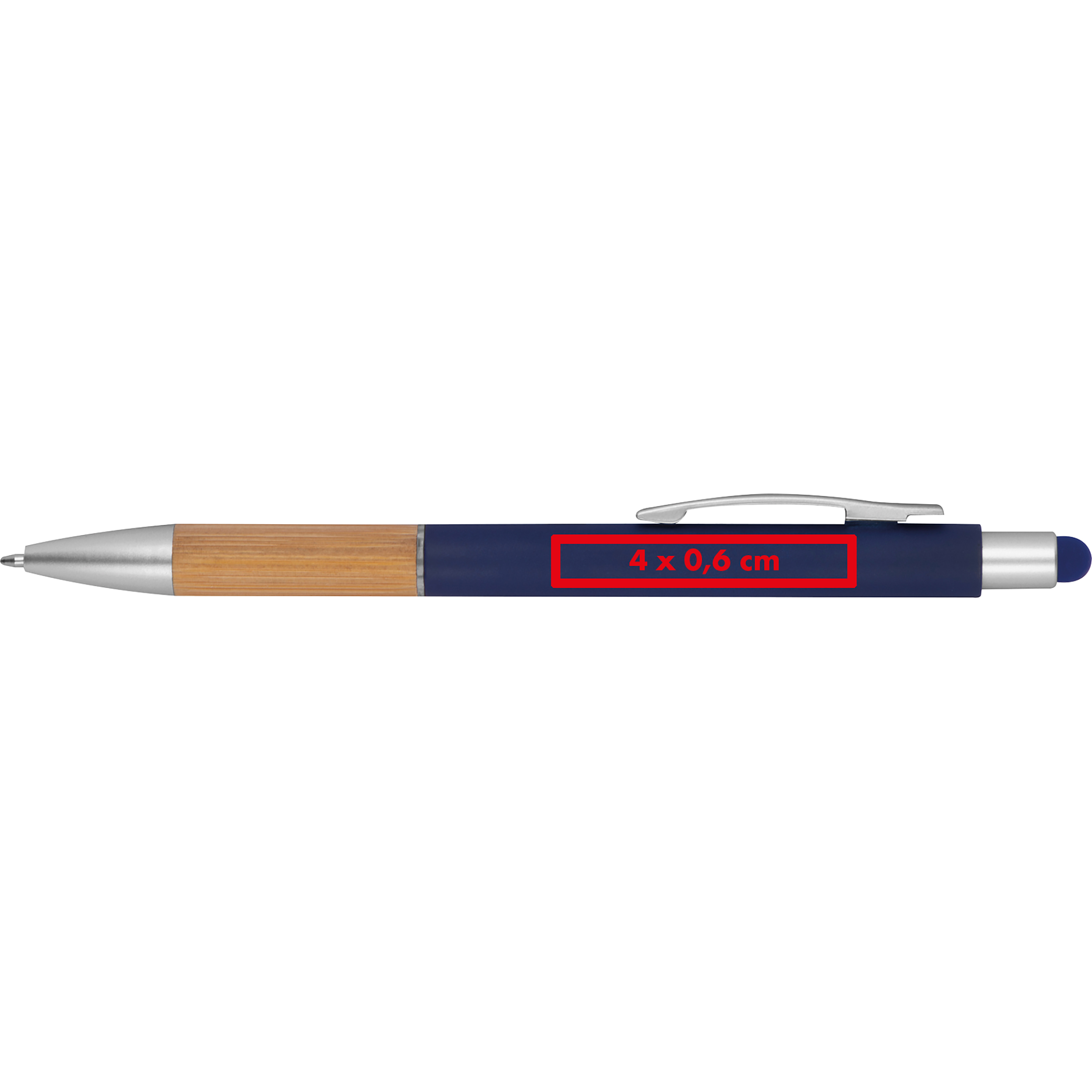 Vue 4 de Stylo à bille avec fonction tactile Tripoli