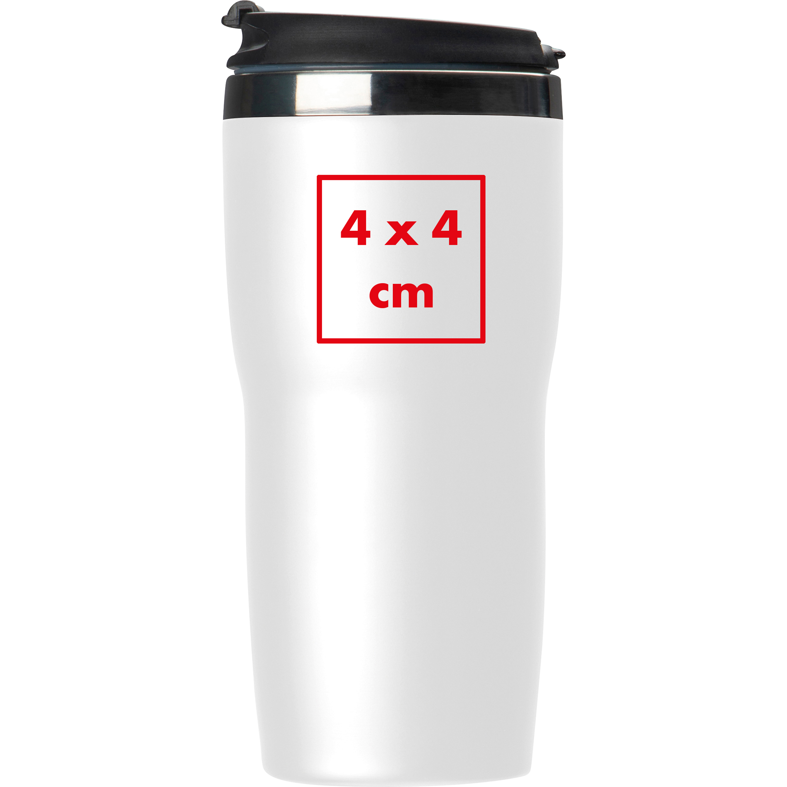 Vue 4 de Mug isotherme blanc Zadra