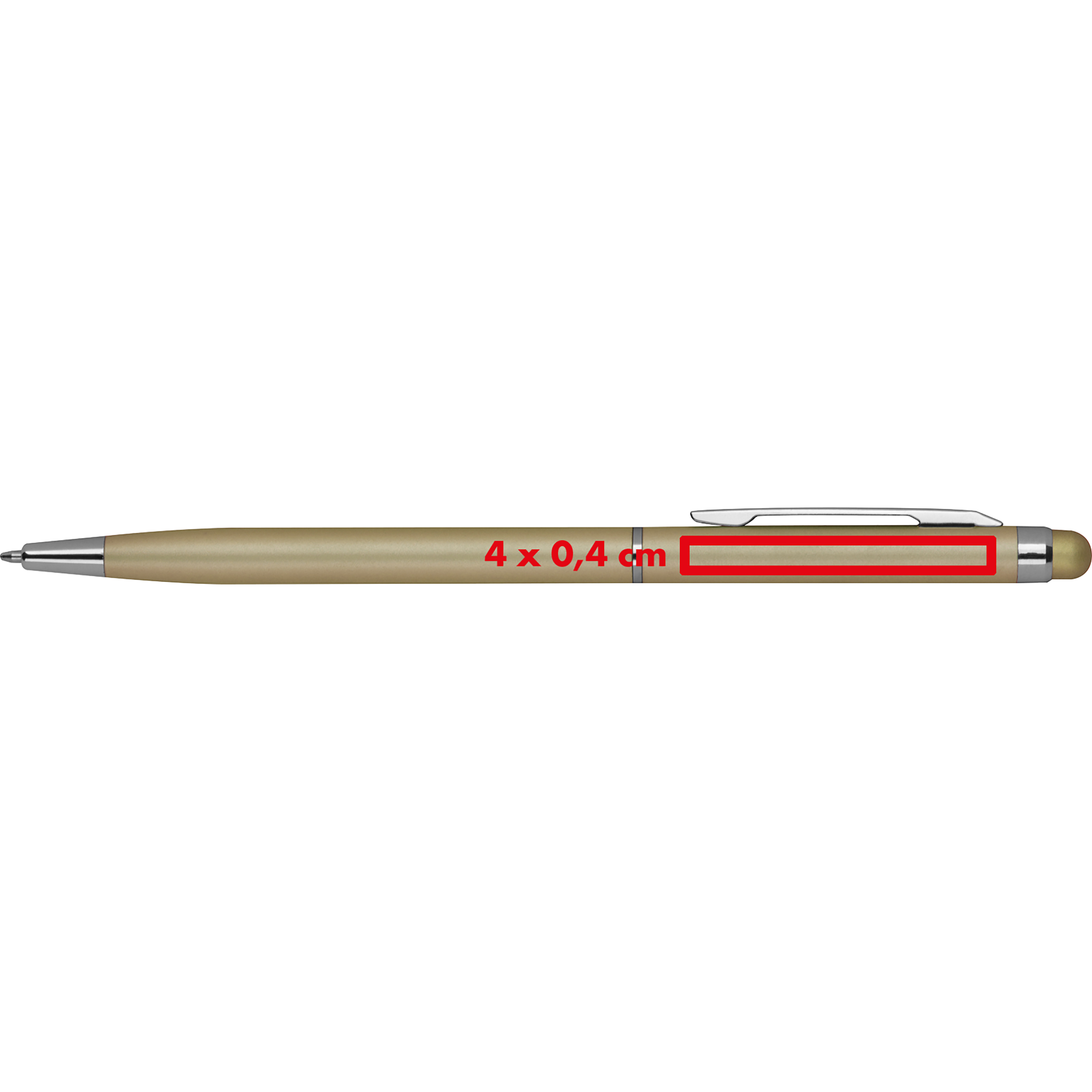Vue 12 de Stylo en métal avec foncition PAD Catania